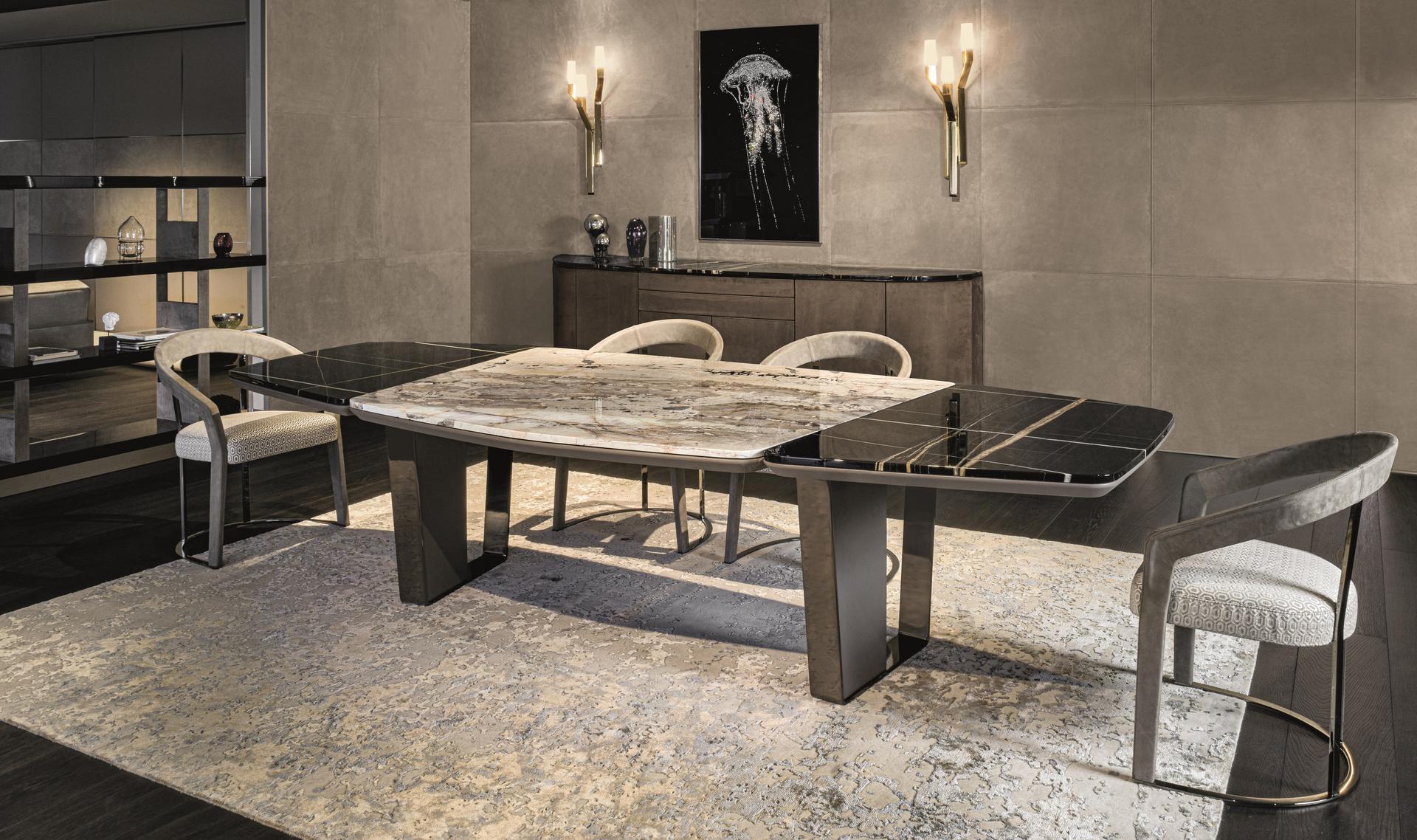 Oval metal table | Keope by Longhi
