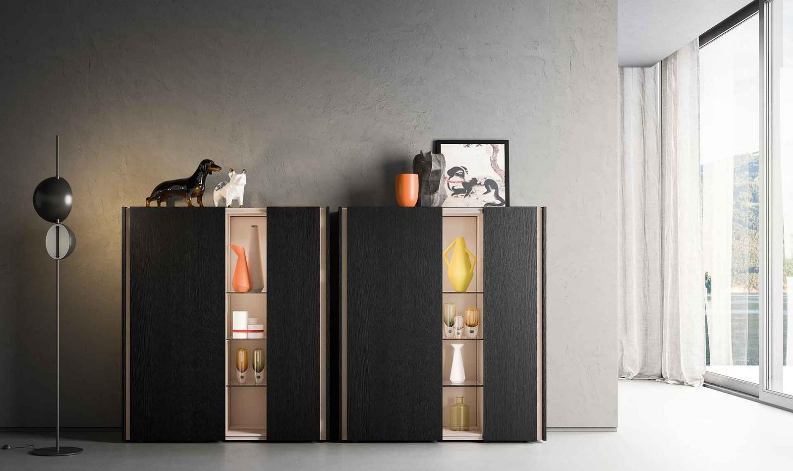 Modular veneer sideboard with doors | Da-Do giorno by ALF Dafre