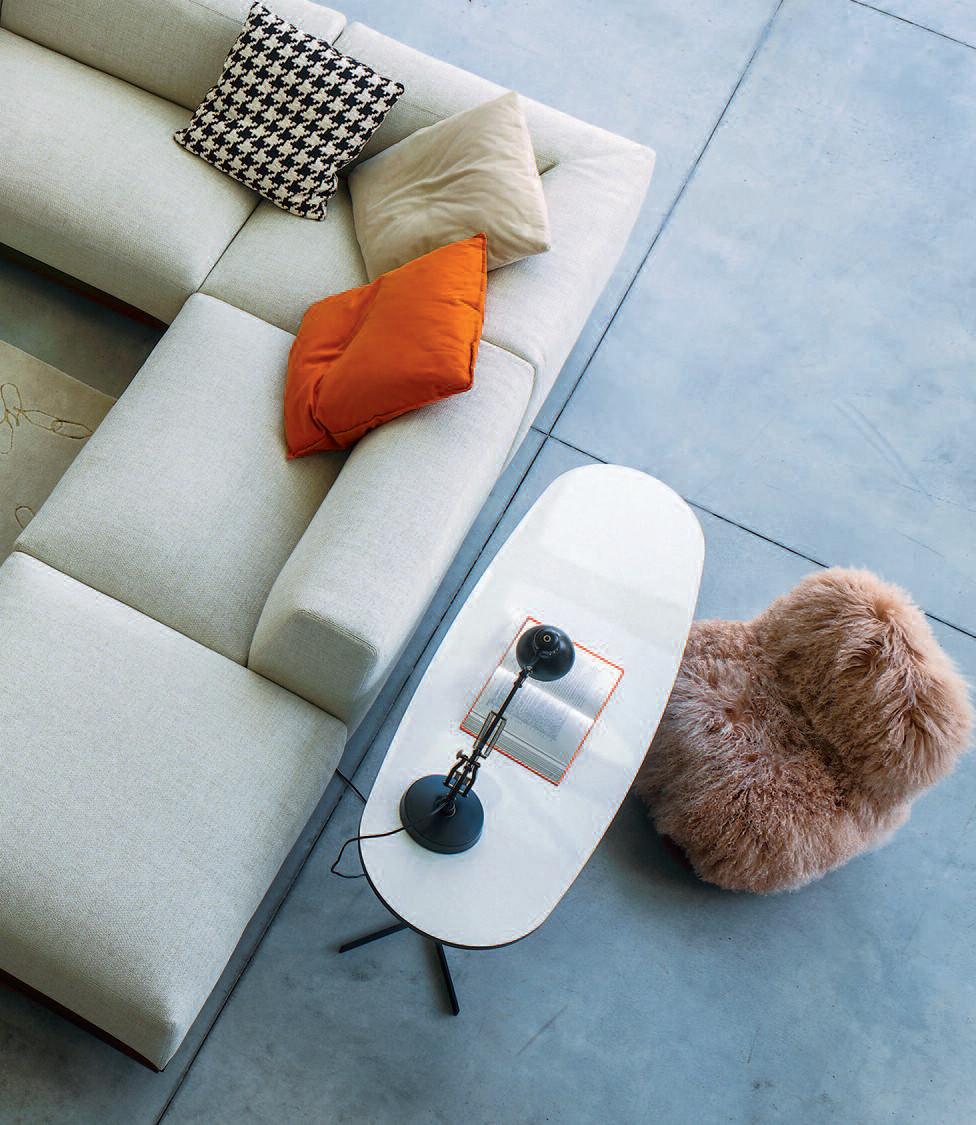 Upholstered fur easy chair | Botolo High by Arflex