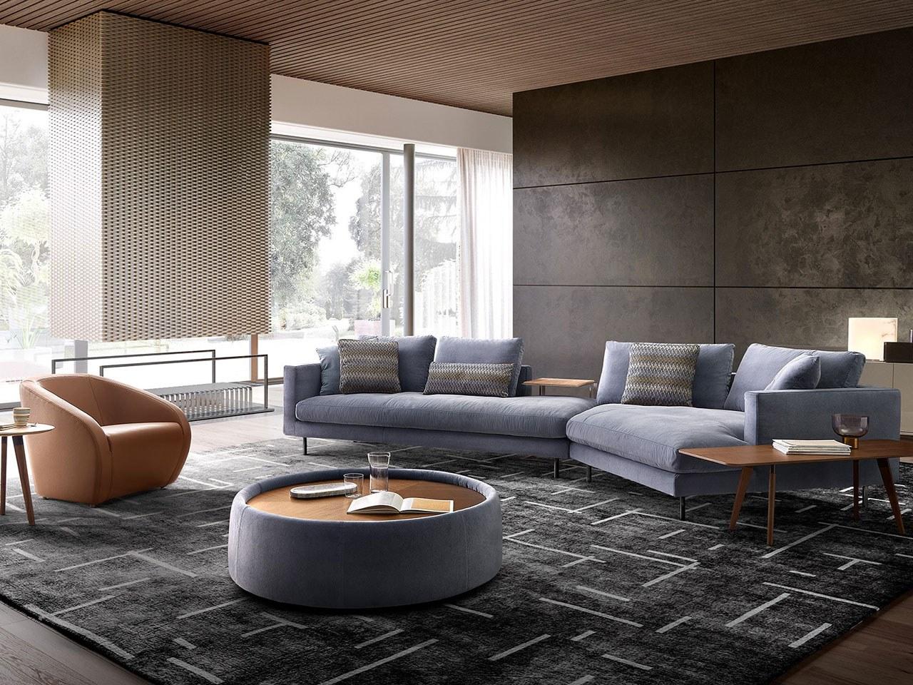 Sectional fabric sofa | Easy by Dema