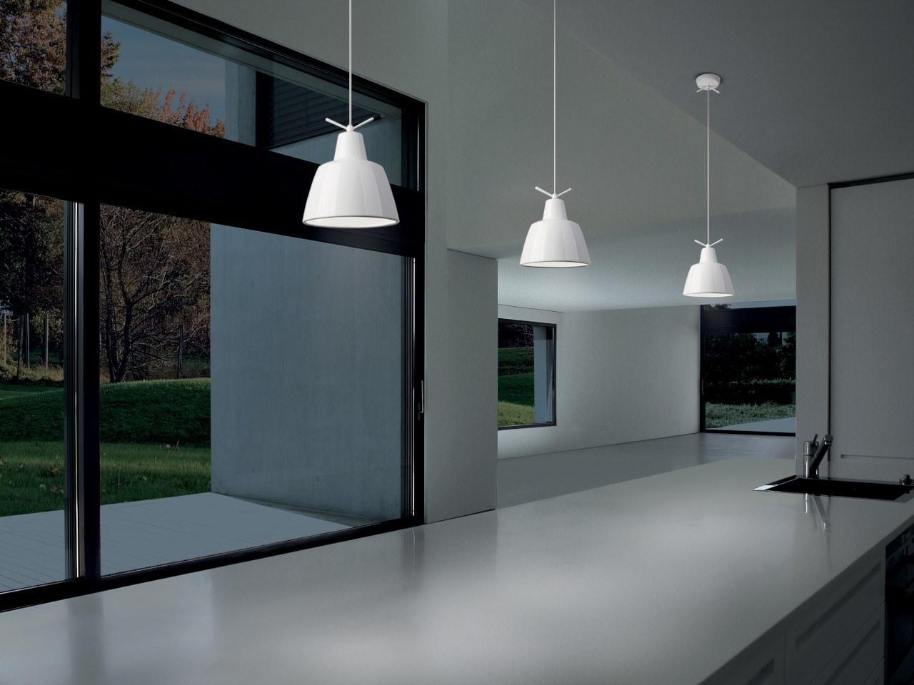 LED aluminium pendant lamp | Clochef S by Leucos
