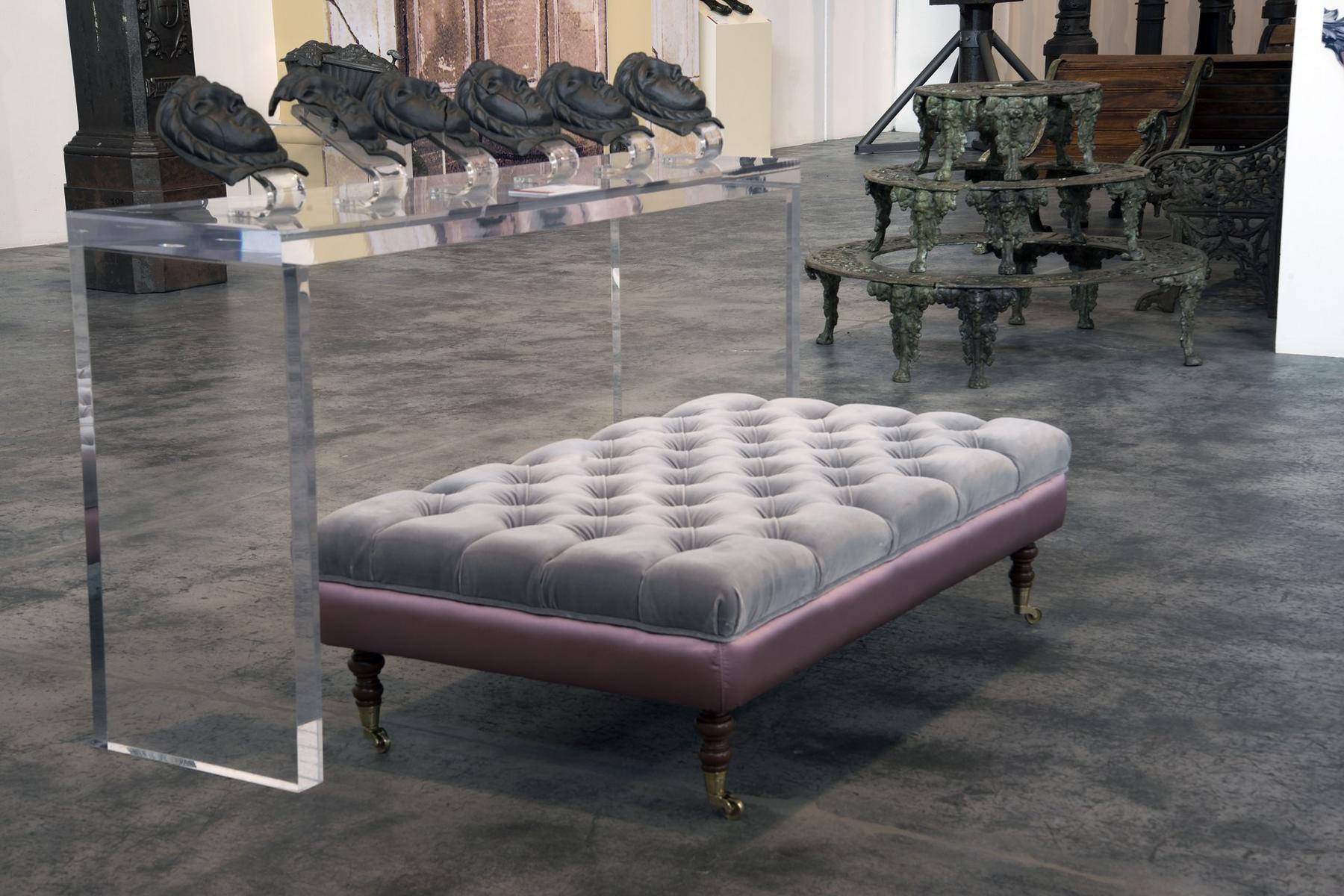 Leather pouf / footstool | Alonso by Domingo salotti