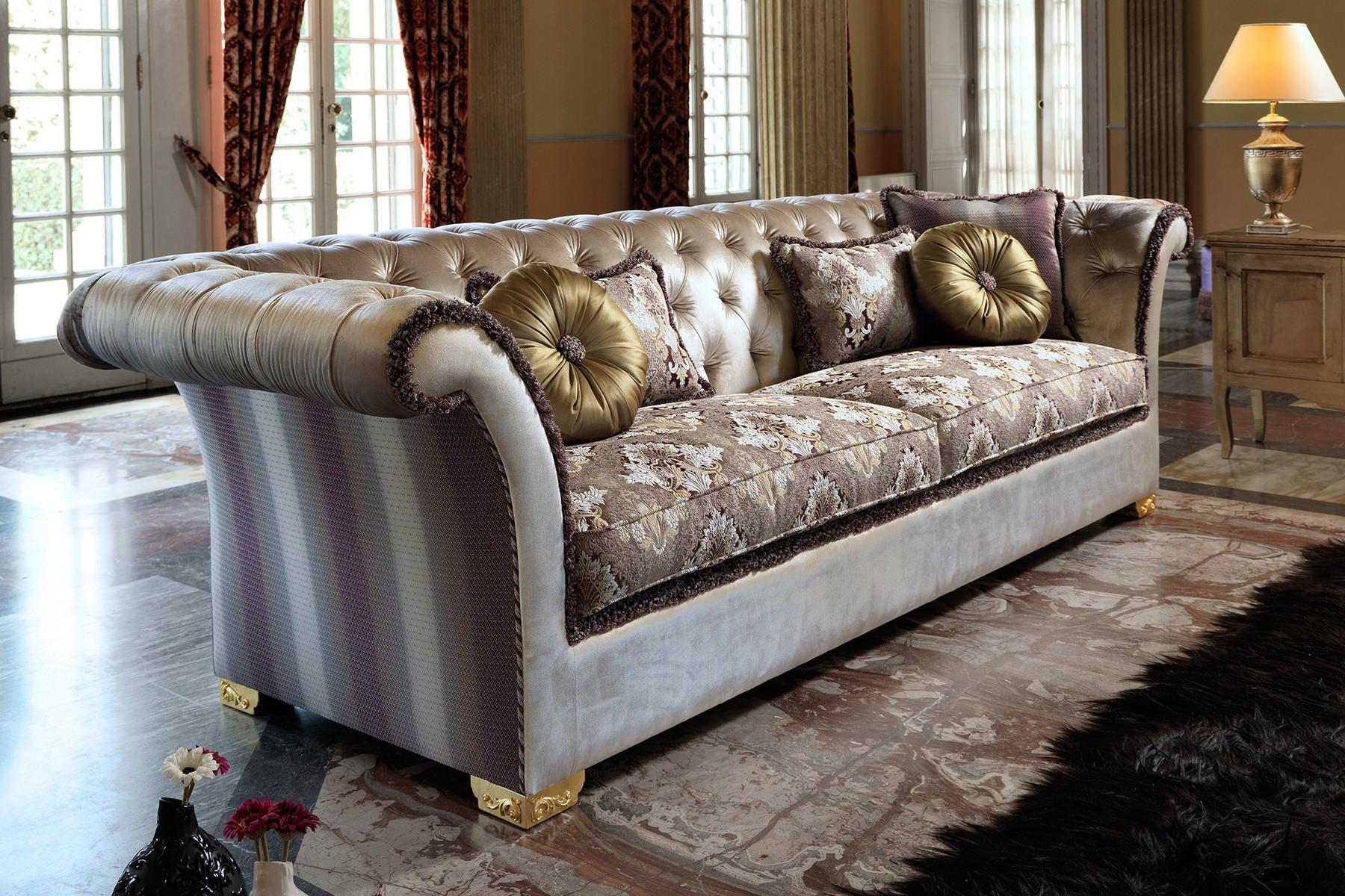 Chesterfield style tufted 3 seater sofa | Desdemona Classic by Domingo salotti