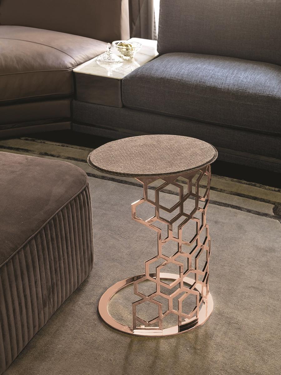 Round metal coffee table | Martin by Longhi