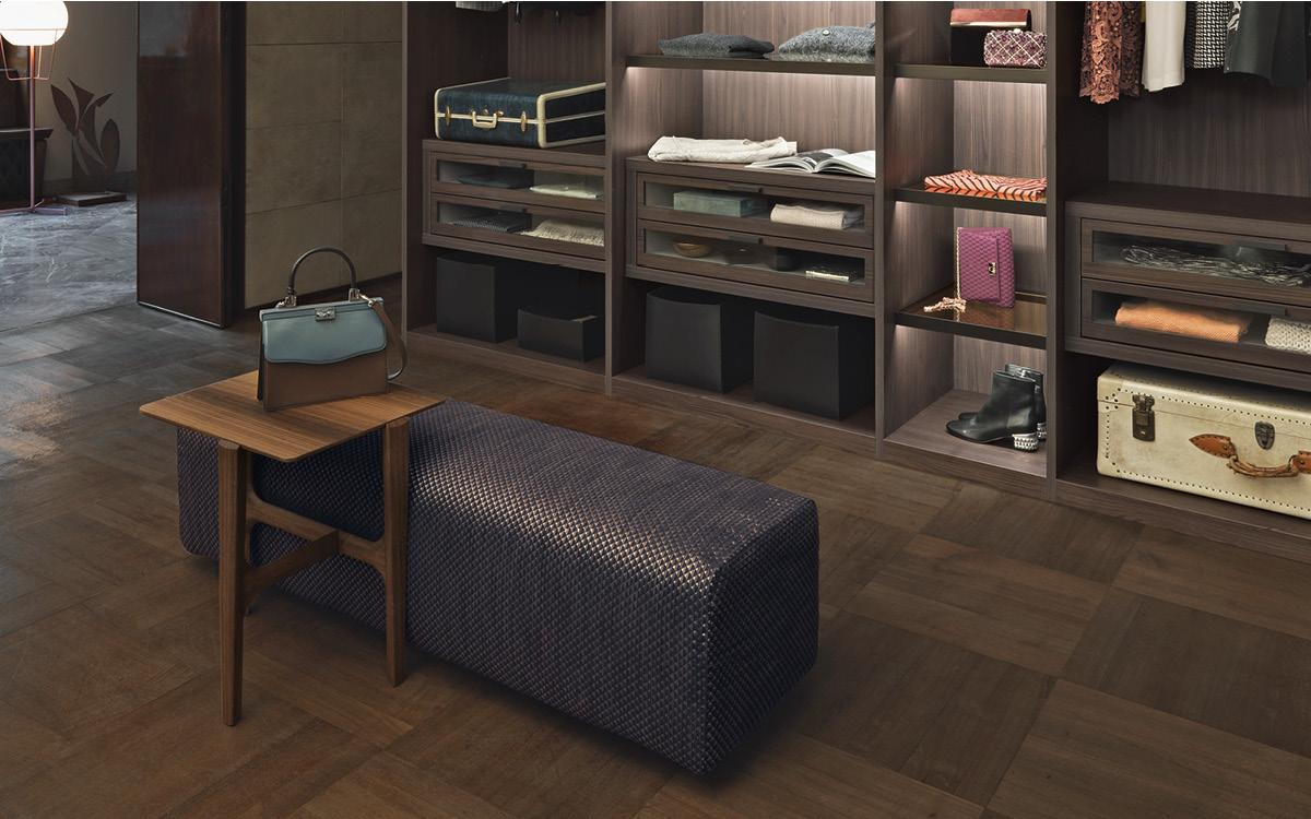 Fabric pouf with removable lining | Tay by Flou