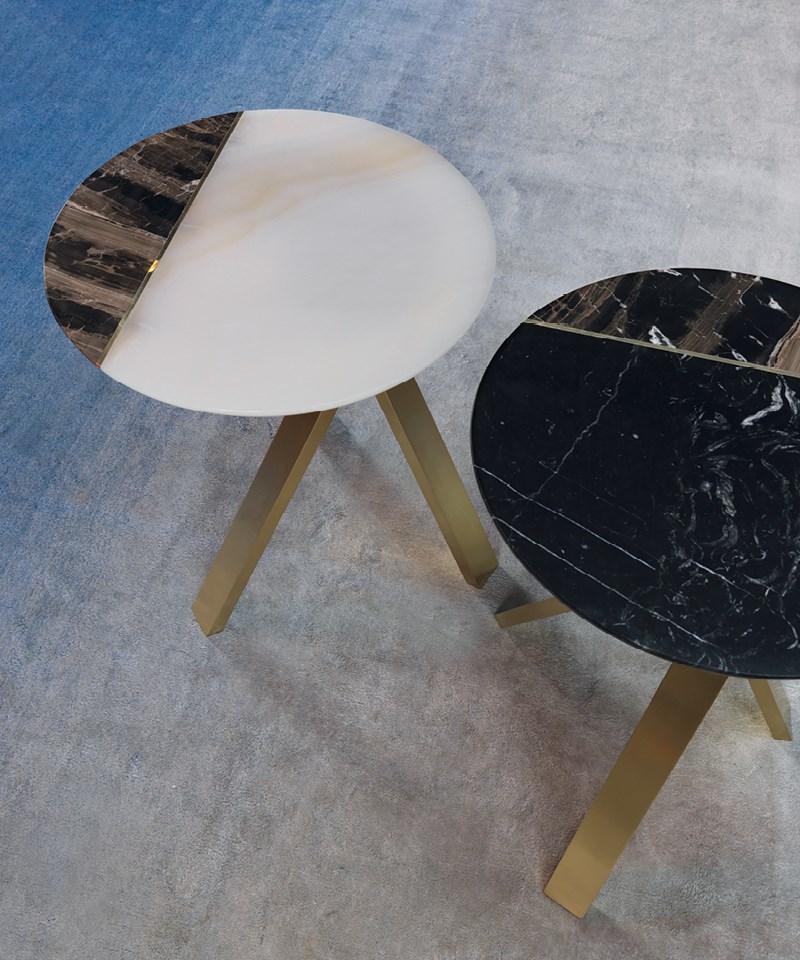 Round marble coffee table | Meridian by Borzalino