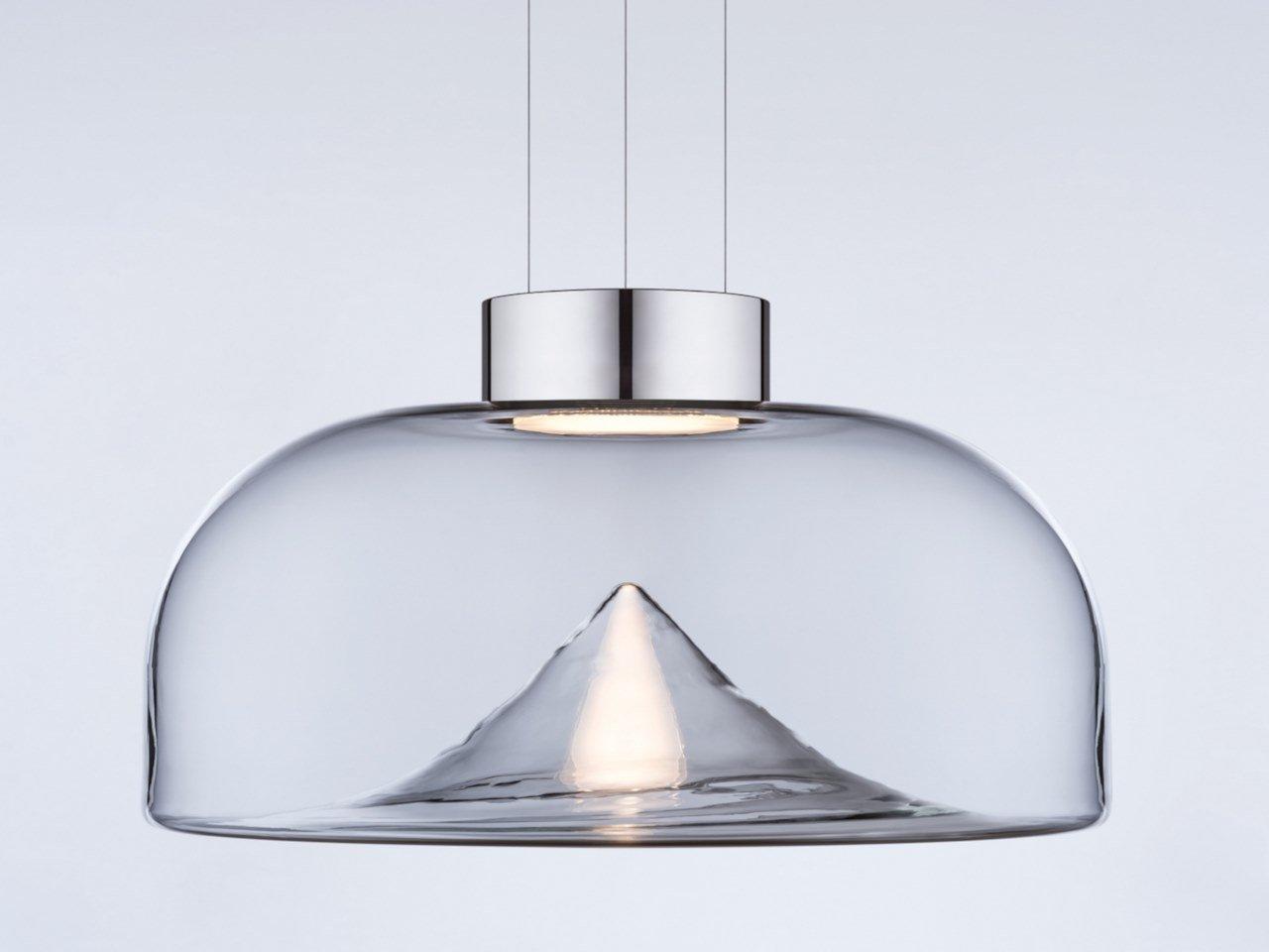 LED blown glass pendant lamp | Aella S by Leucos