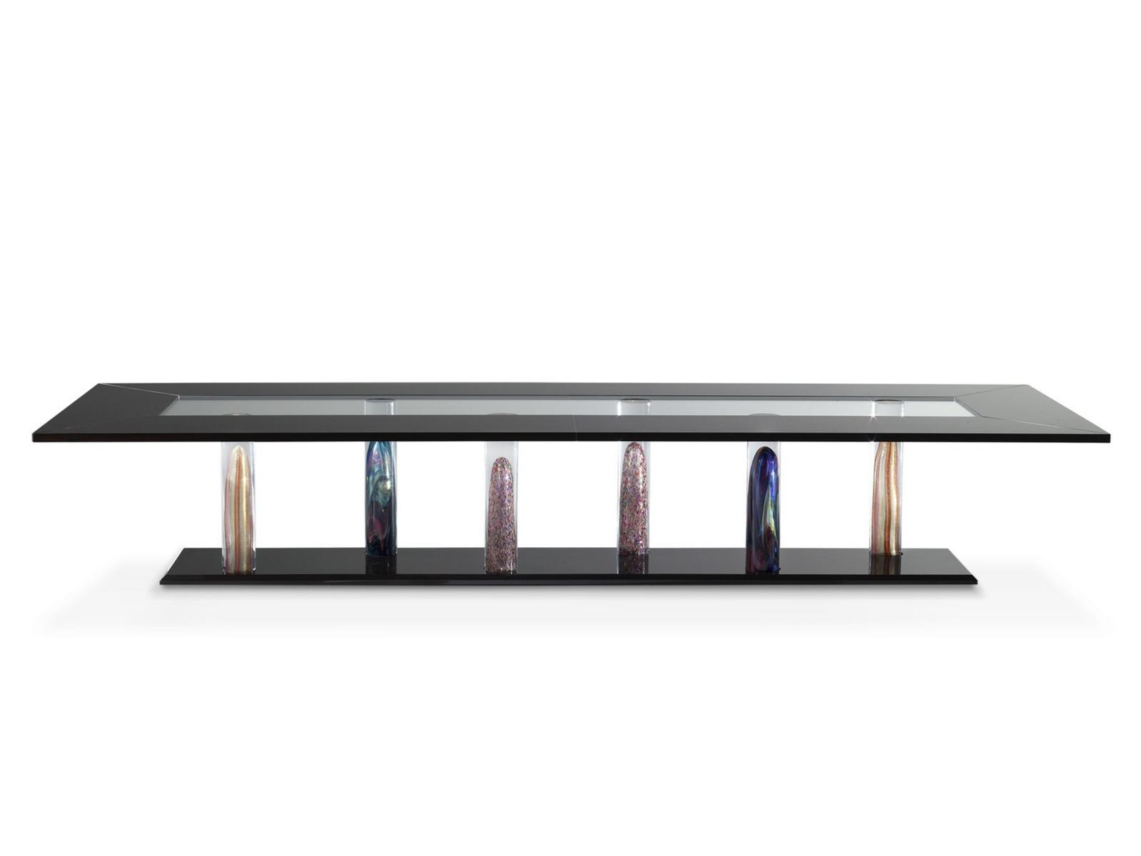 Rectangular glass dining table | Nautilus Special by Reflex