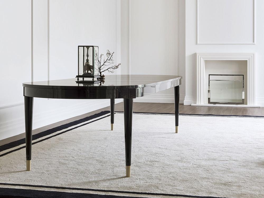 Oval wood table | Zircone by Galimberti Nino