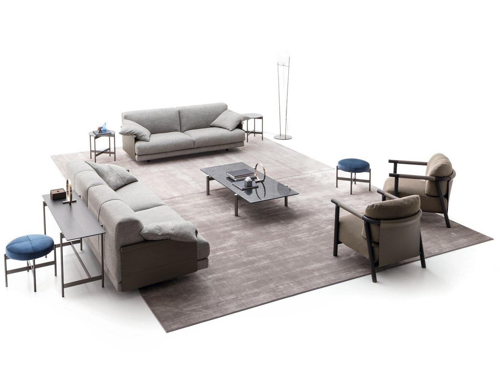 Upholstered fabric easy chair with armrests | Nathy by Ditre Italia
