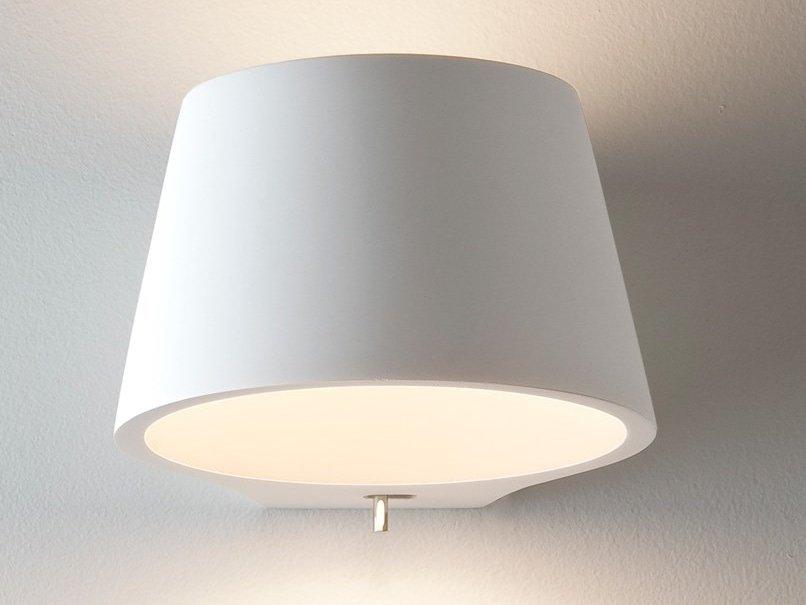 Plaster wall light with dimmer | Koza by Astro lighting