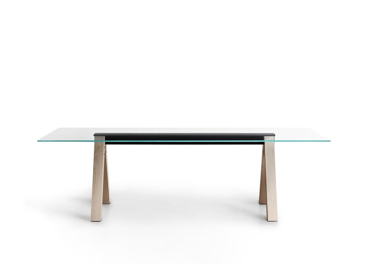 Rectangular glass table | Sesto by Lema