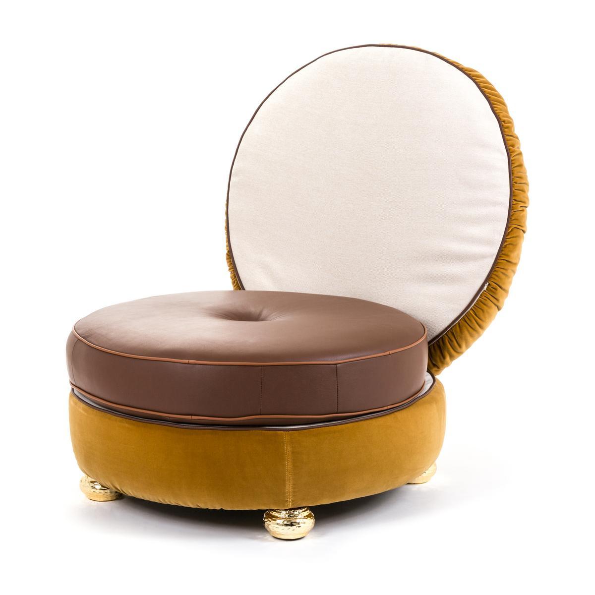 Upholstered fabric easy chair | Burger Chair by Seletti