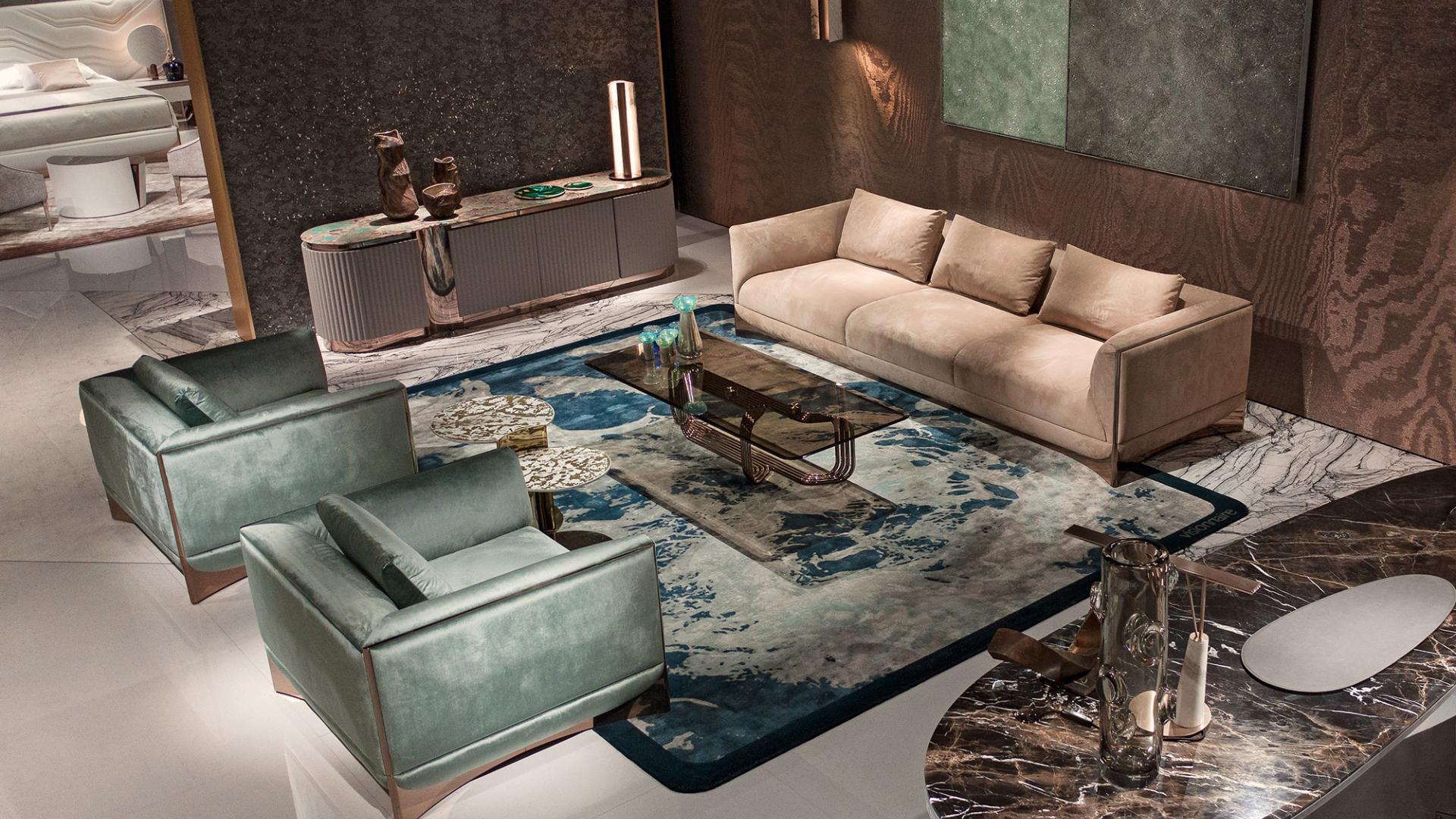 Fabric armchair with armrests | Ca' Foscari by Visionnair