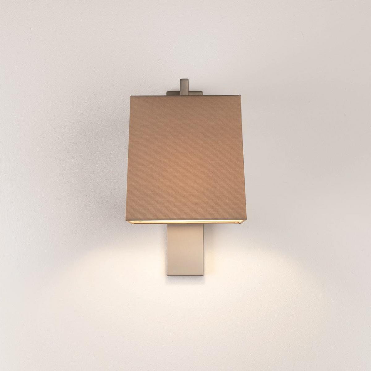 Wall lamp with fixed arm in steel and fabric | Ravello by Astro lighting