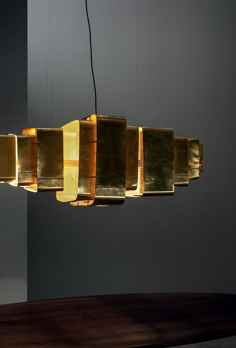 LED brass pendant lamp |  by Baxter