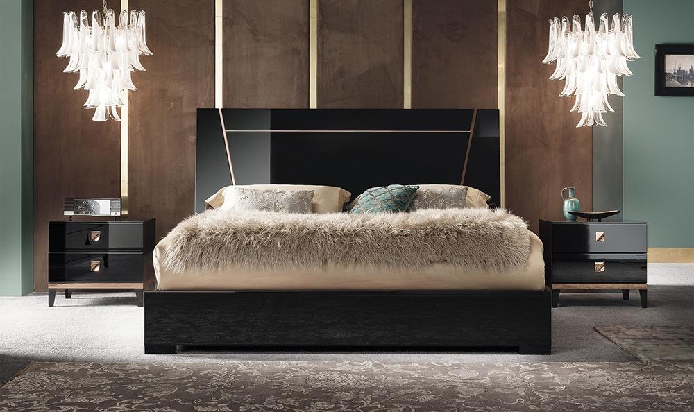 Lacquered bedroom set | Mont Noir by ALF Italia