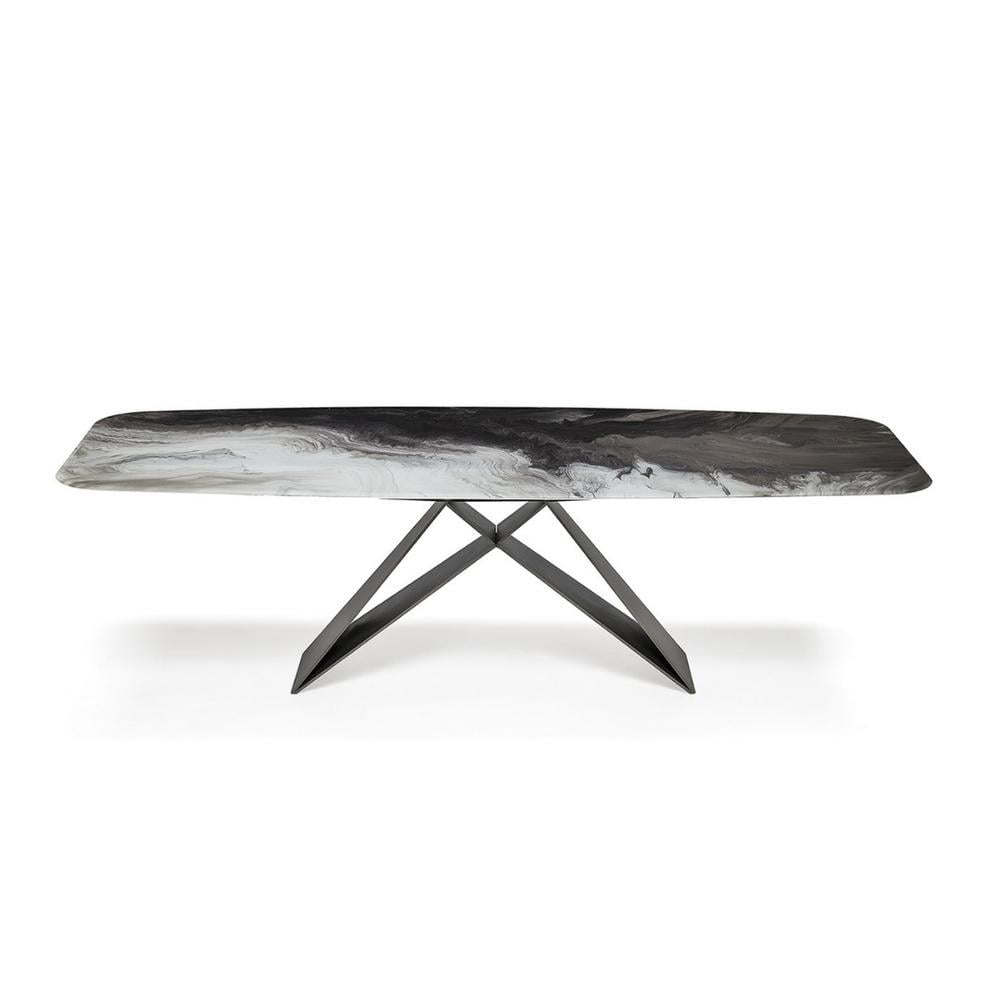Rectangular ceramic table | Premier Crystalart by Cattelan Italia