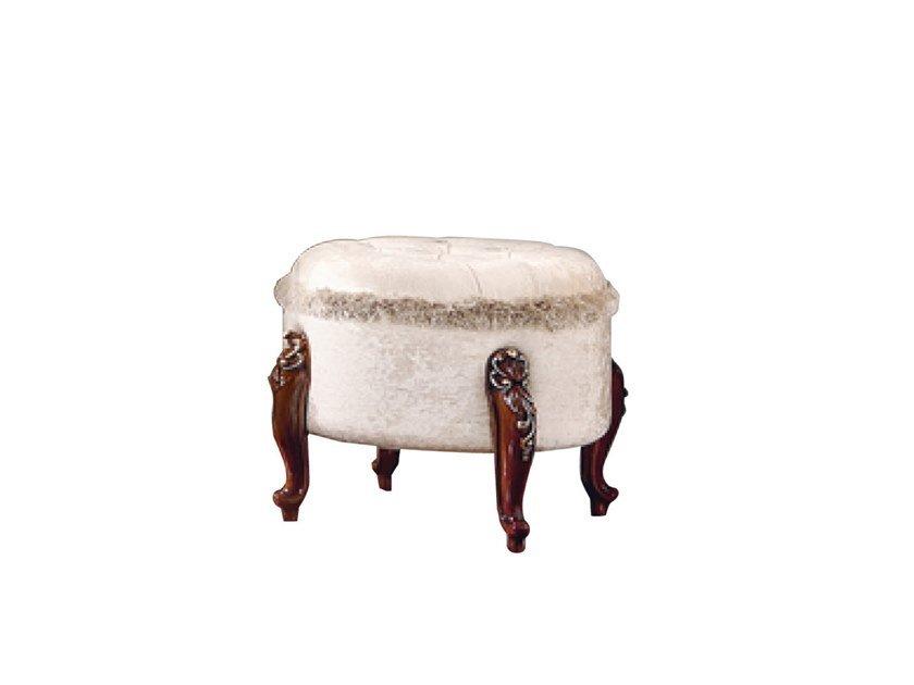 Upholstered oval fabric pouf | Prestige Plus by Barnini Oseo