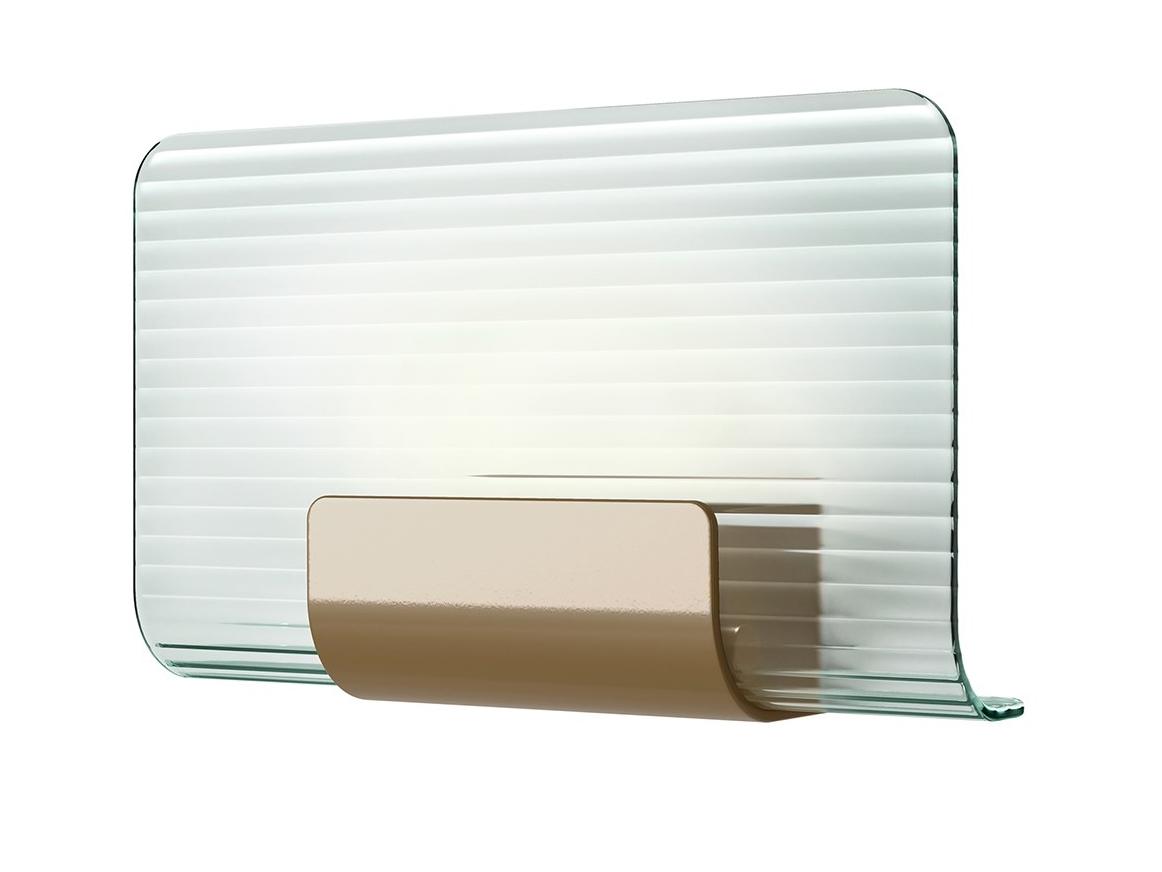 LED glass and aluminium wall light | Nami by Kundalini