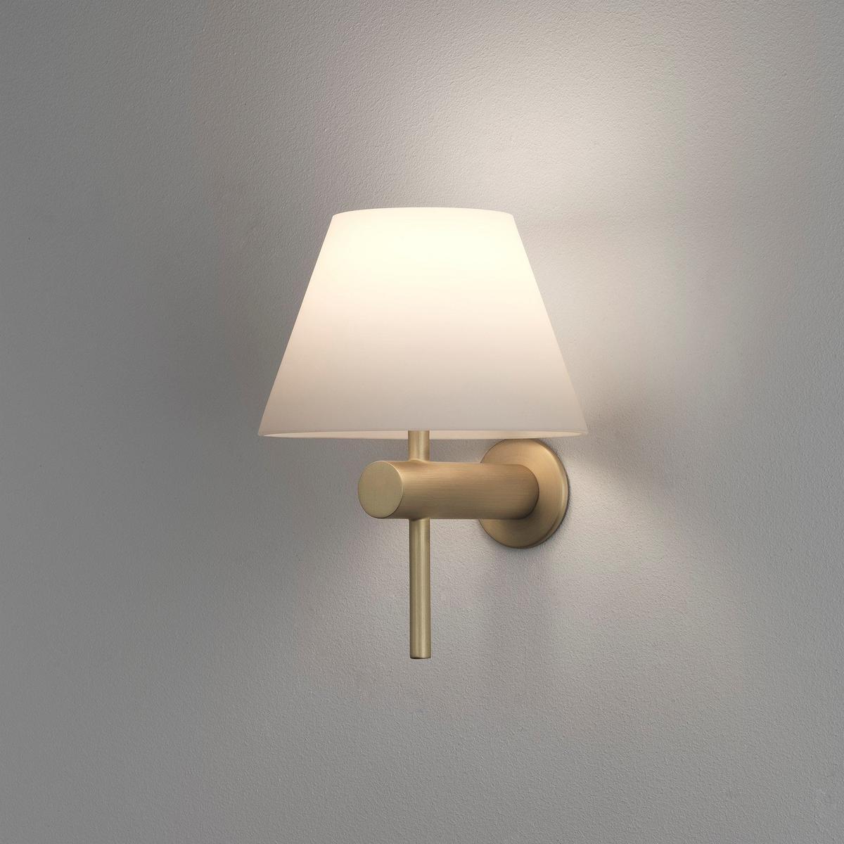 Glass and steel wall light with dimmer | Roma by Astro lighting