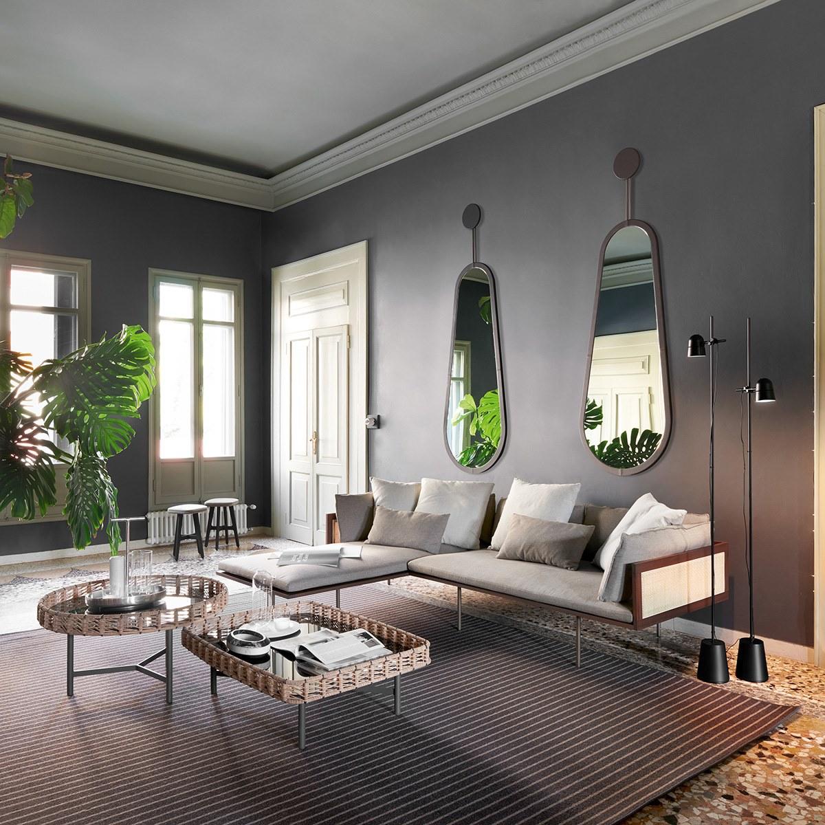 Sectional fabric sofa | Loom by Potocco