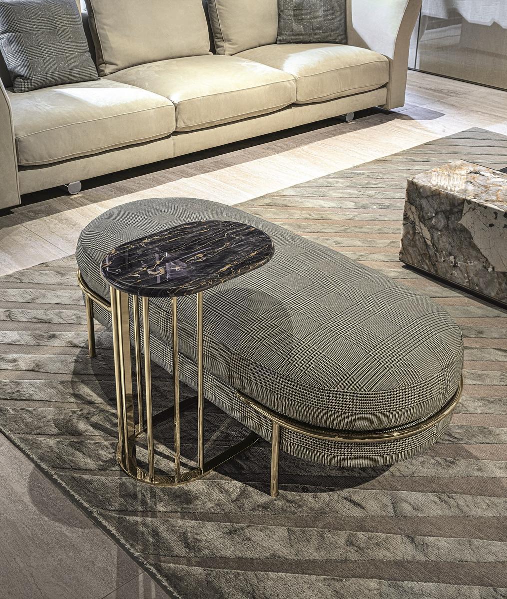 Velvet indoor benche | Lloyd by Longhi