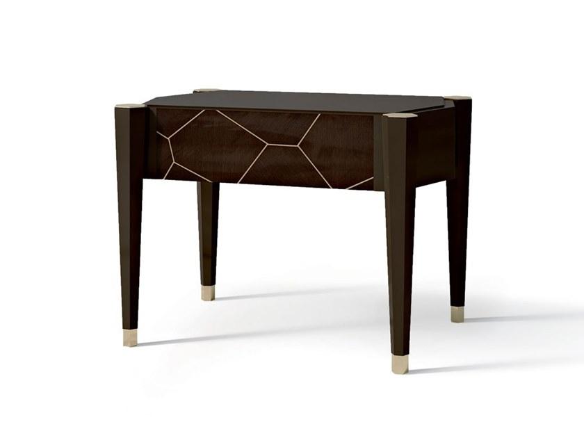Rectangular bedside table with drawers | 7552 by Carpanese home