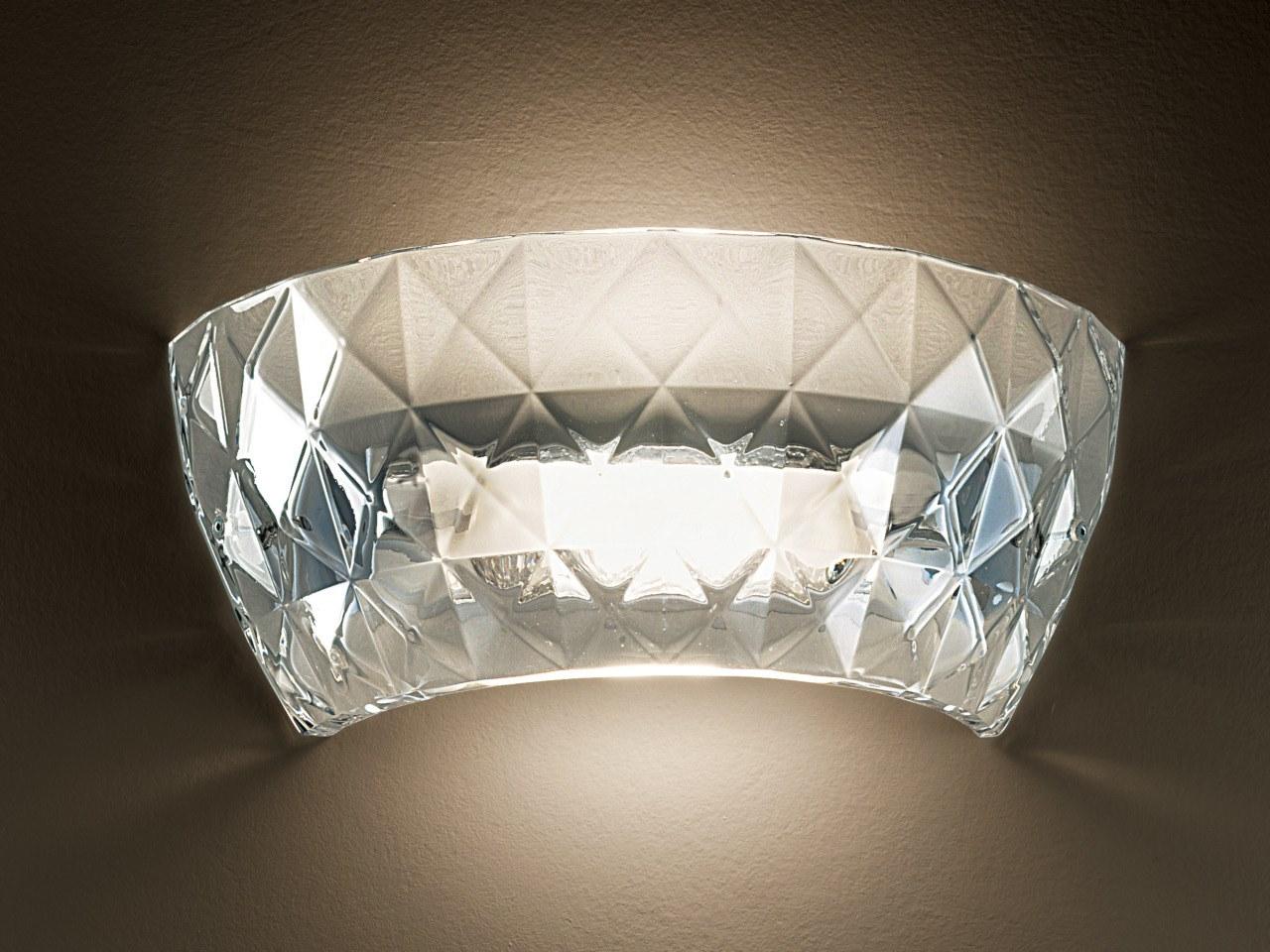 Blown glass wall light | Atelier P by Leucos