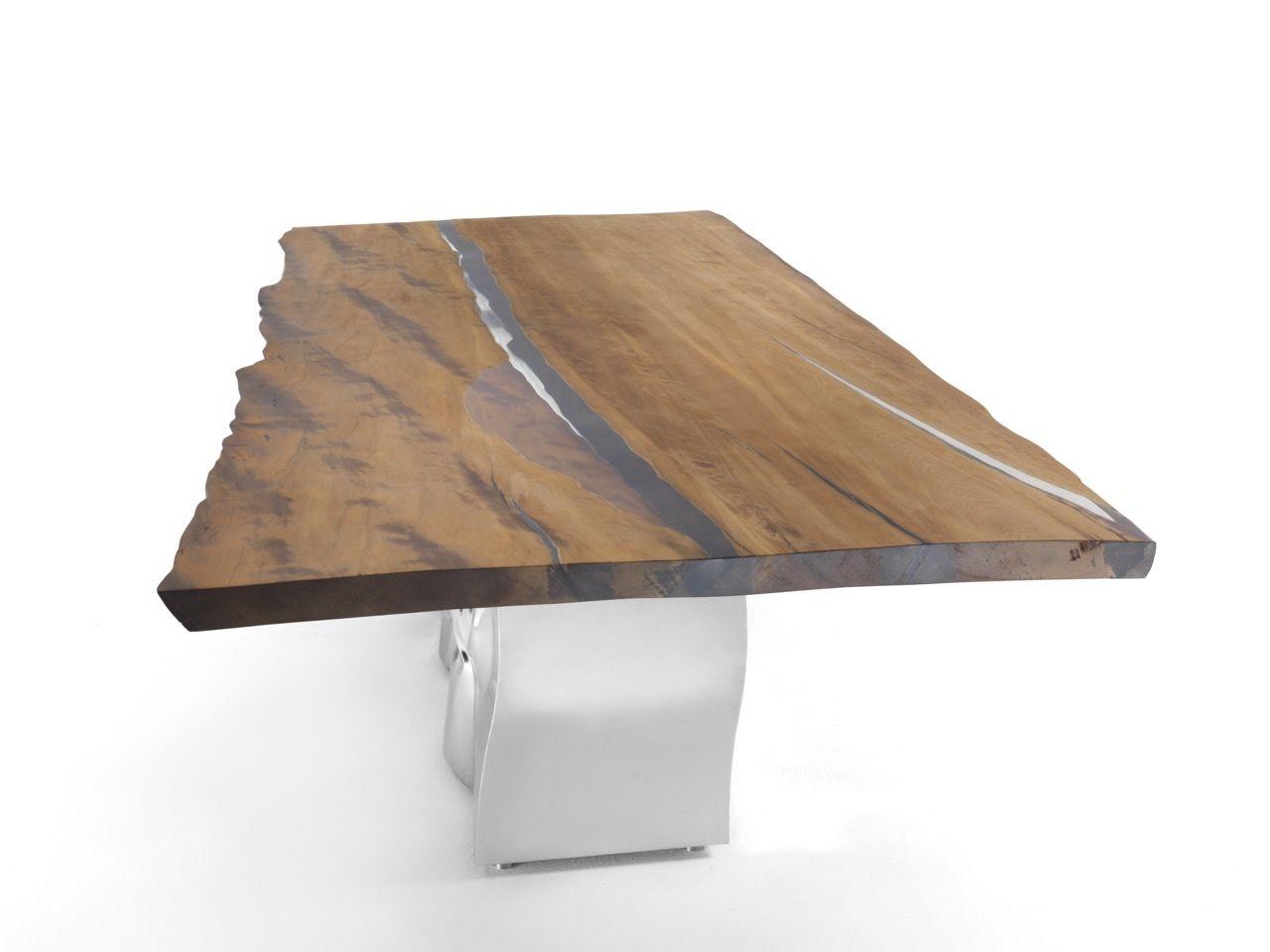 Rectangular wood table | Riflessi by Riva 1920