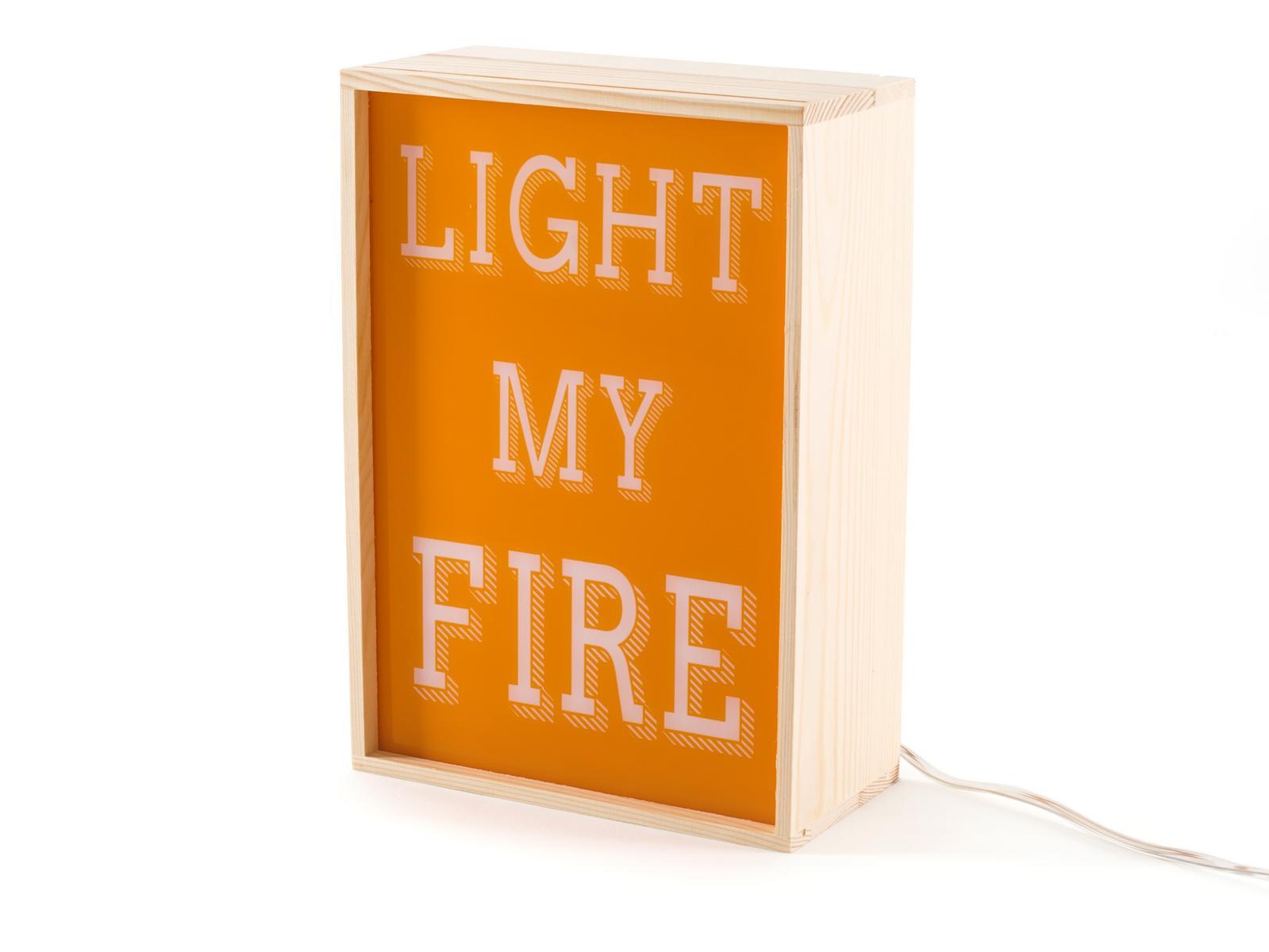 LED wooden table lamp | Light My Fire by Seletti