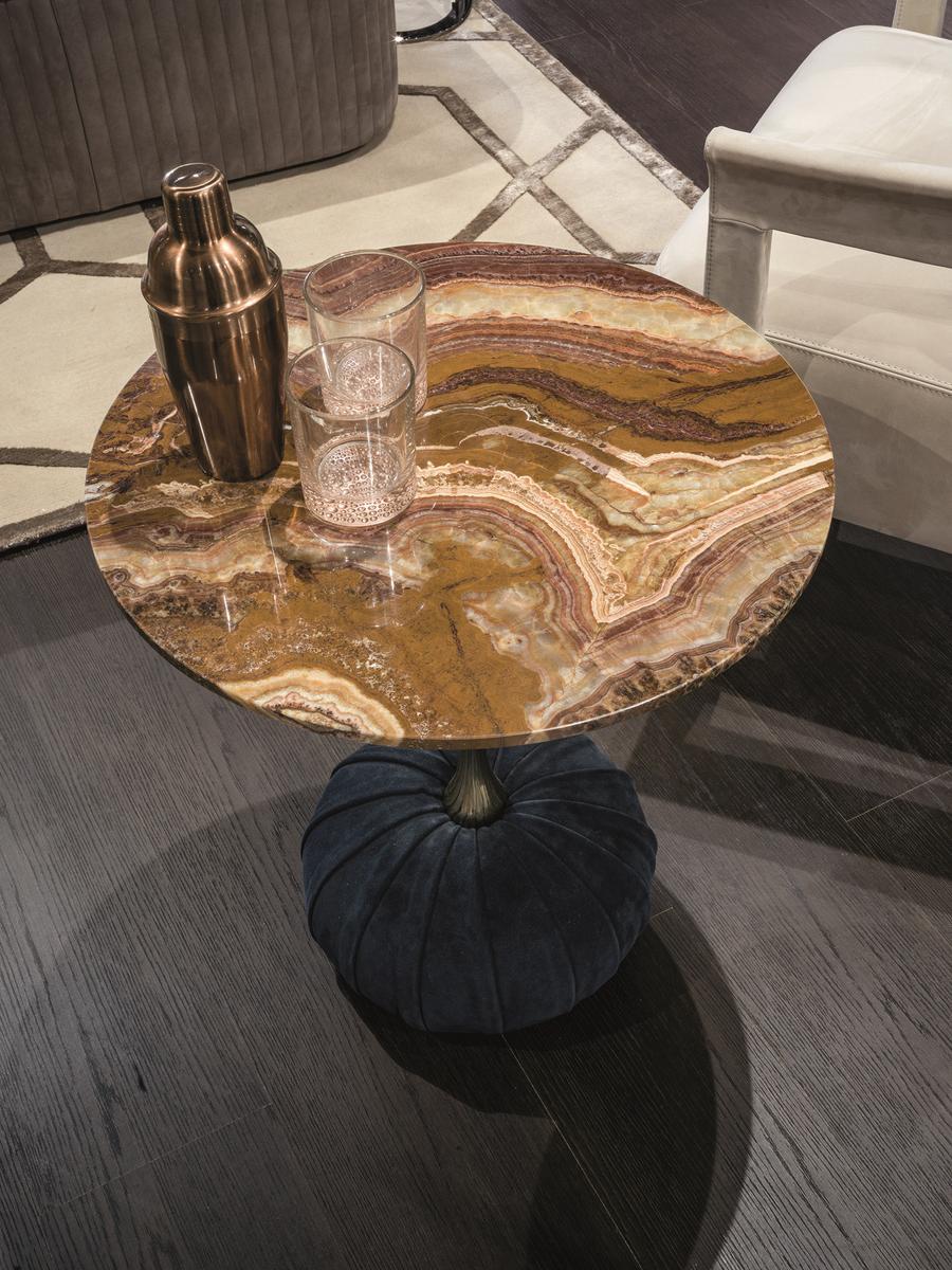 Round stone coffee table | Bag by Longhi