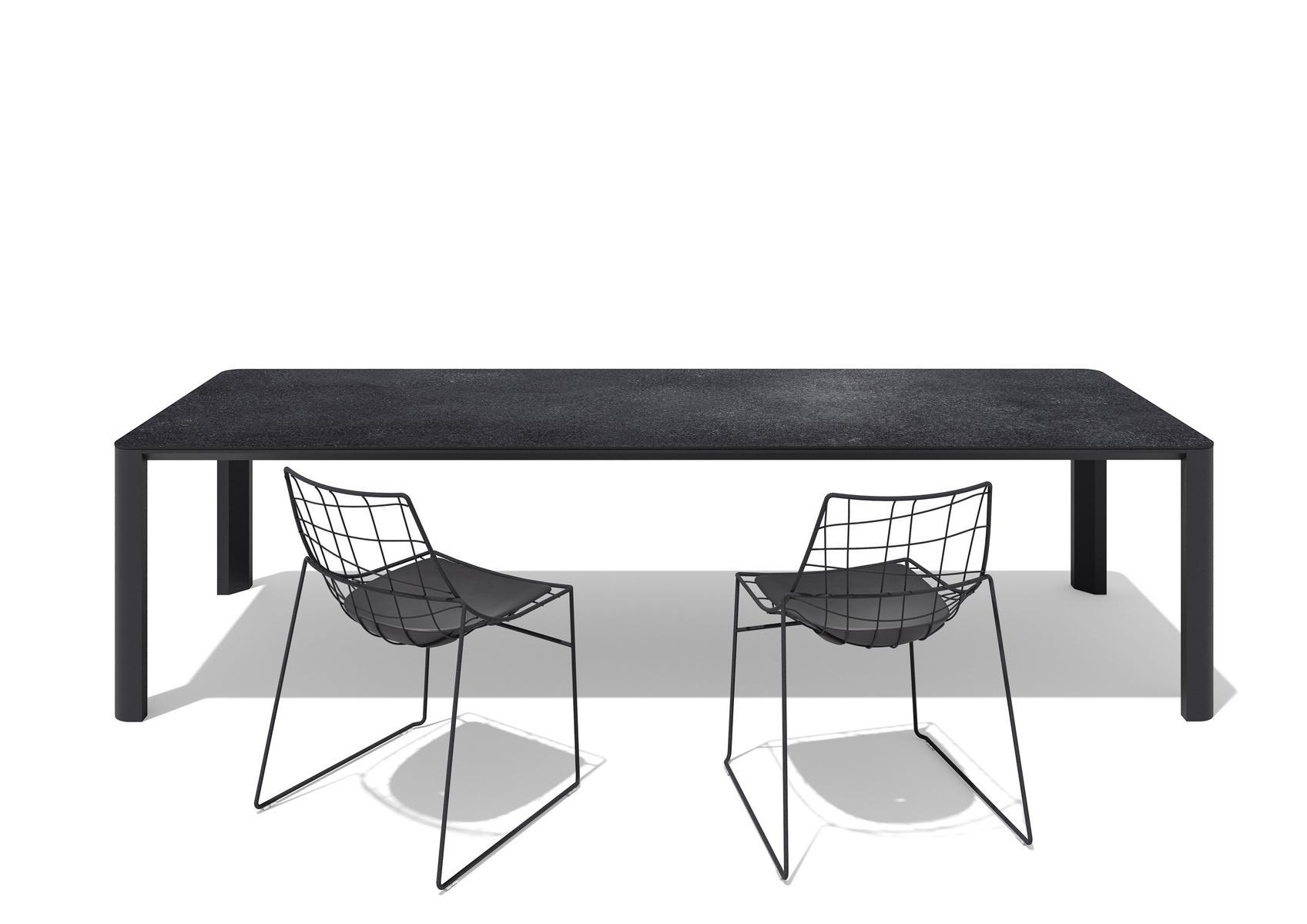 Sled base stackable metal chair | Keyah by Sovet