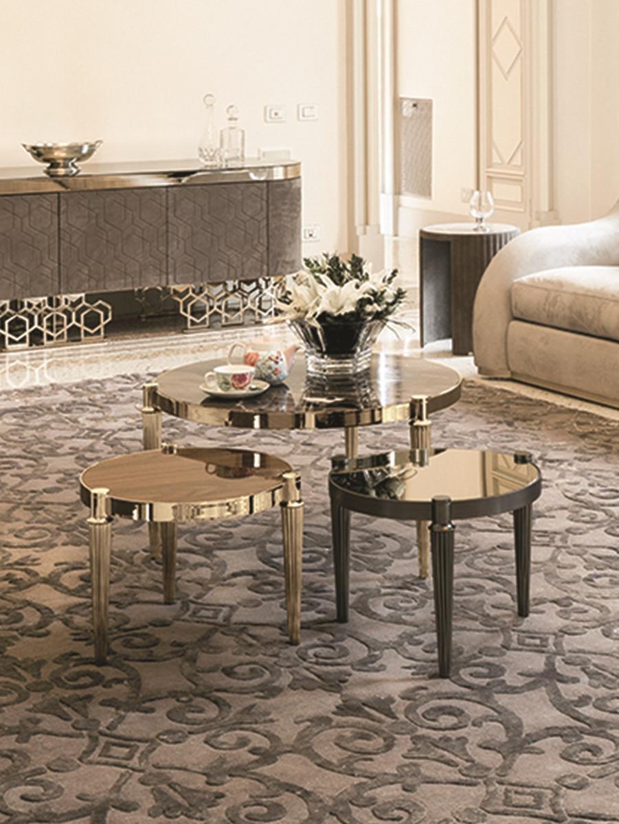 Round stone coffee table | Felix by Longhi