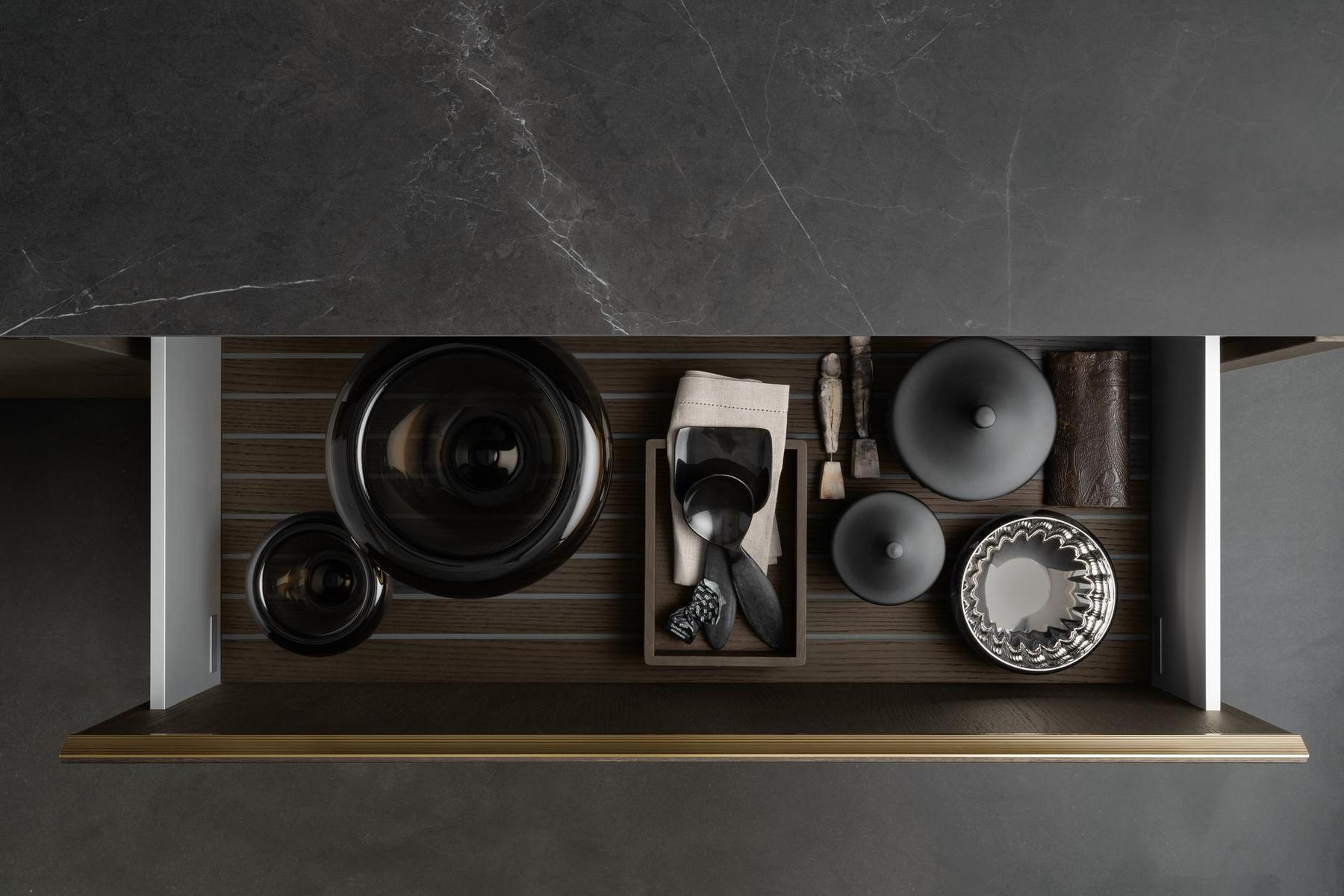 Kitchen with island without handles Siematic Slx