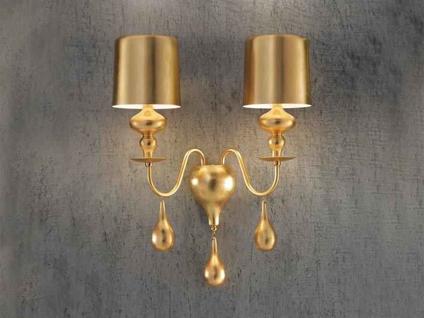 Powder coated aluminium wall light | Eva A2 by Masiero