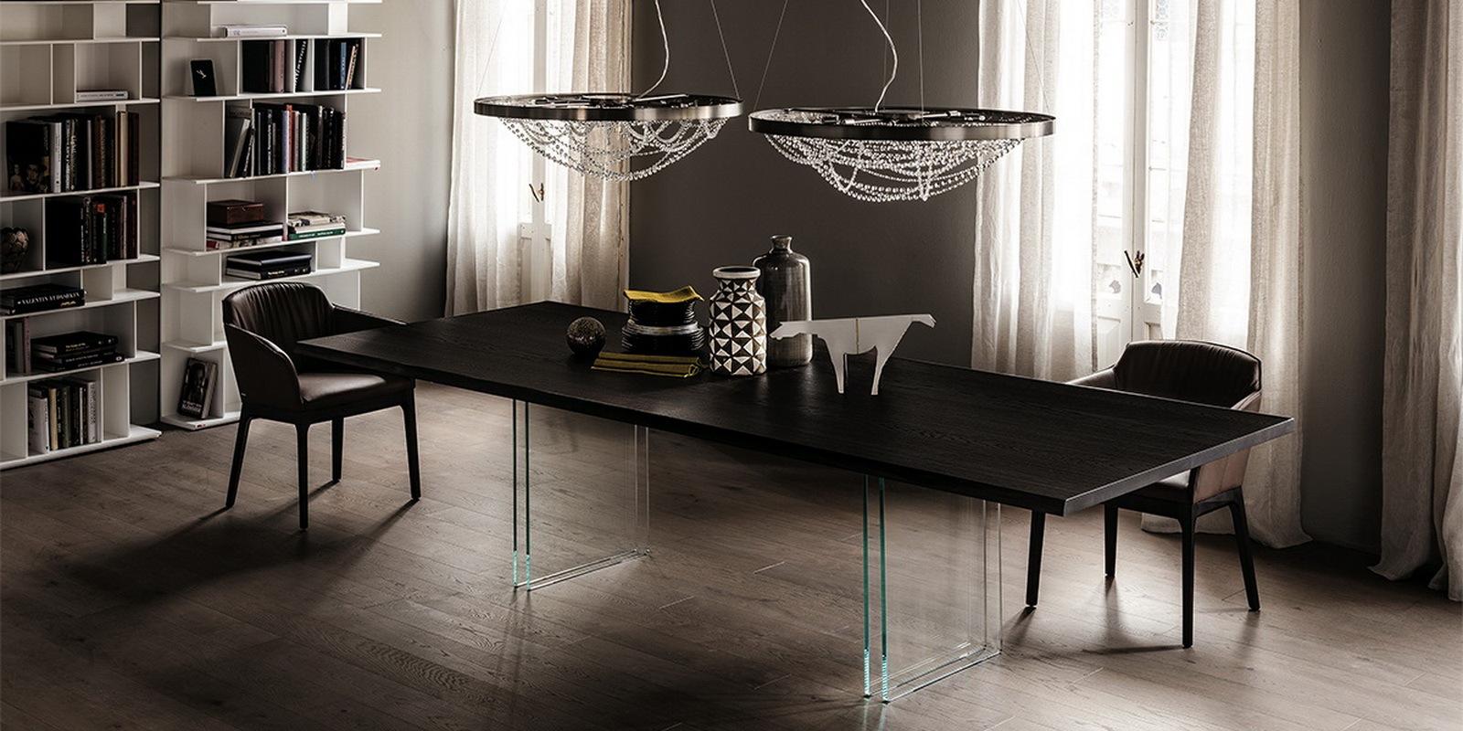 Rectangular veneer table | Ikon by Cattelan Italia
