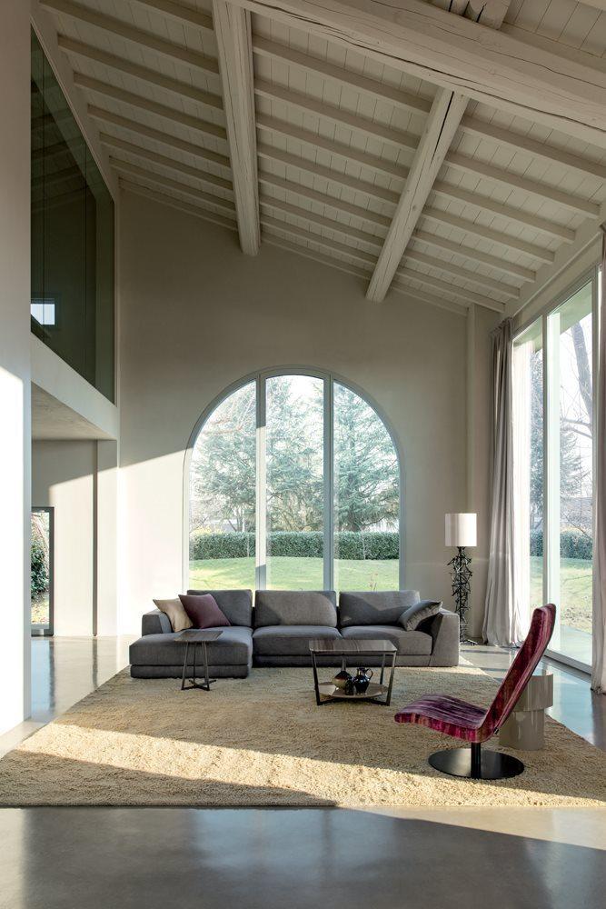 Corner nabuk sofa | Dion by Alberta Salotti