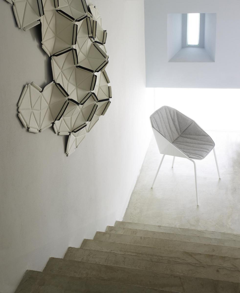 Technopolymer chair with armrests | Rocher by Ligne Roset