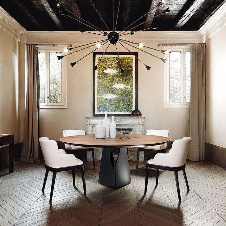 Round metal table | Giano by Cattelan Italia