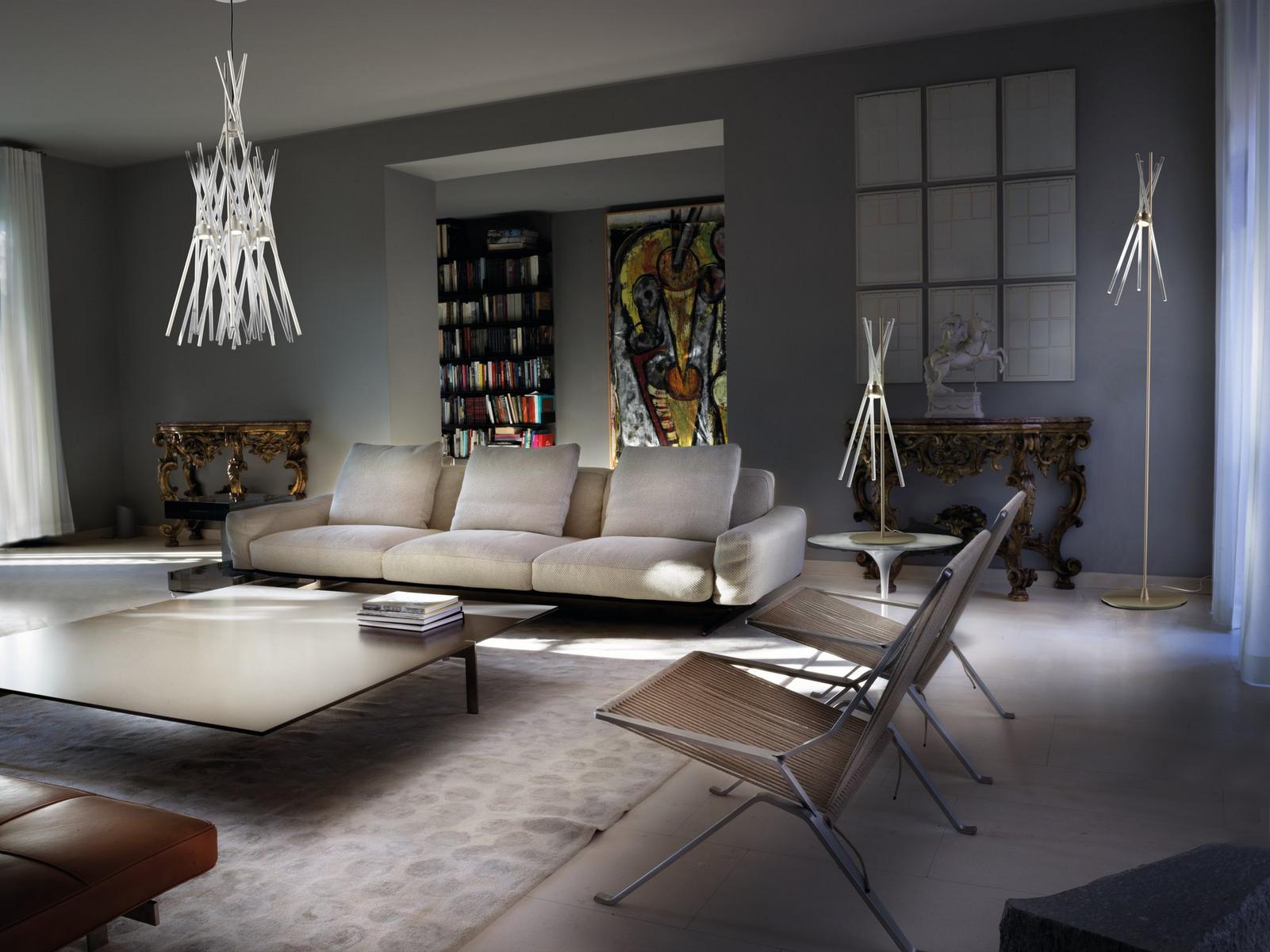 LED glass pendant lamp | Essence Sp by Vistosi