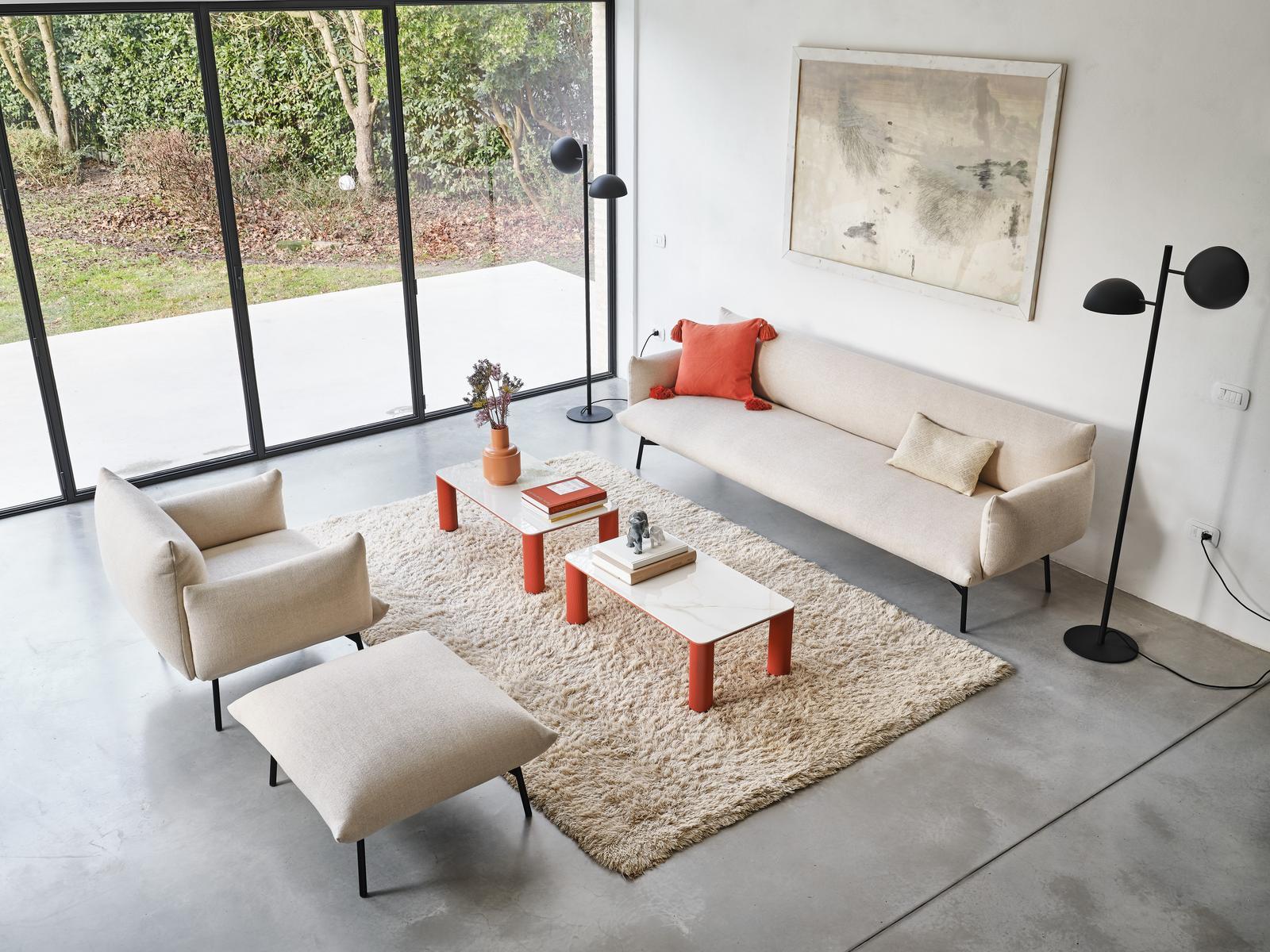 3 seater fabric sofa | Area Dv3 Br M Ts by Midj