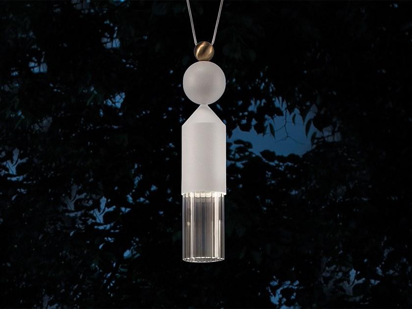 LED painted metal pendant lamp | Nappe N4 by Masiero