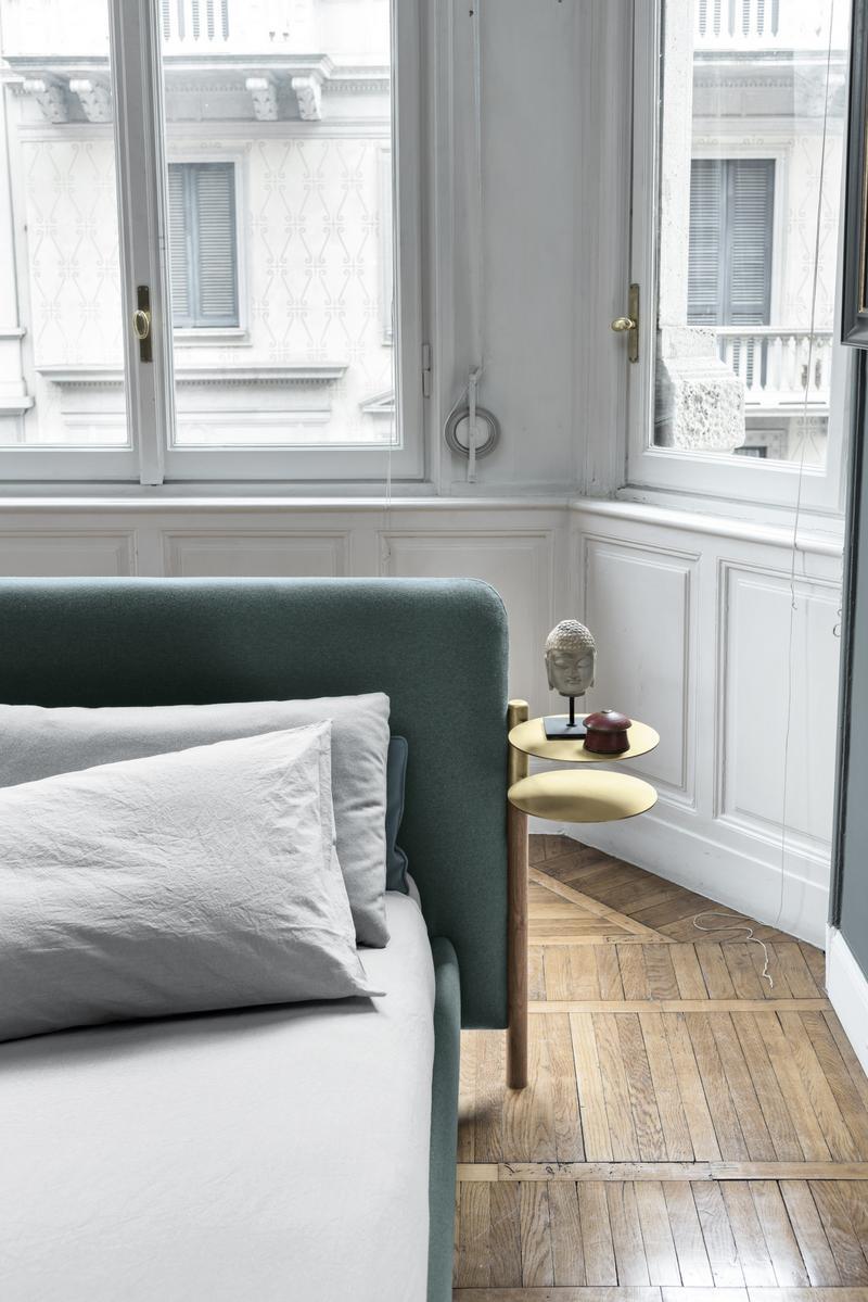 Upholstered double bed | Flag by Bolzan letti