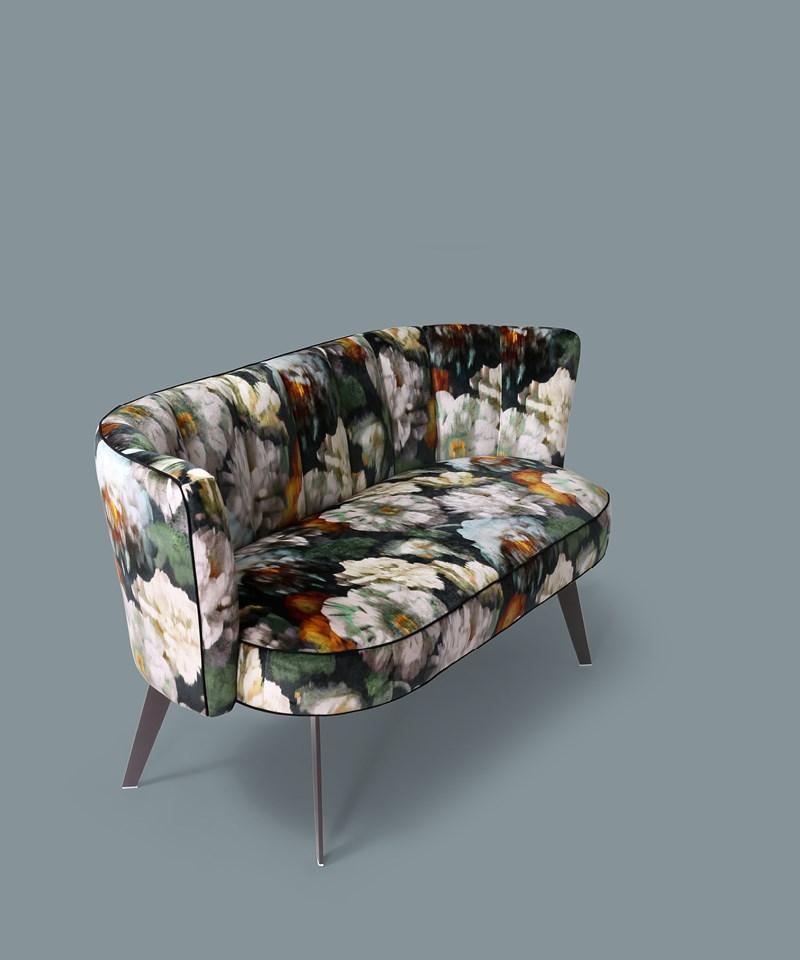 Fabric small sofa | Diva by Borzalino