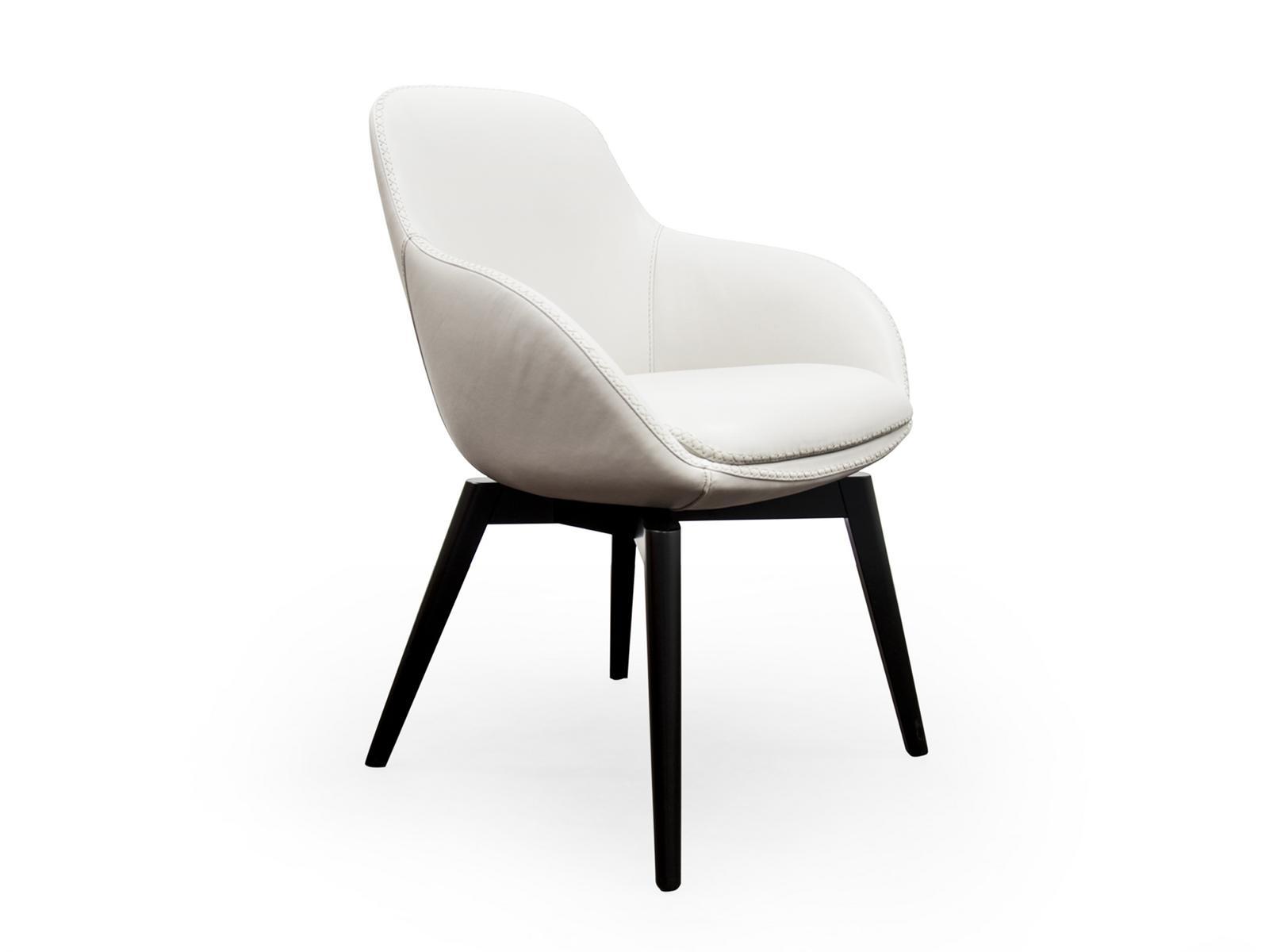 Upholstered Deerskin chair with armrests | Downtown by Formitalia