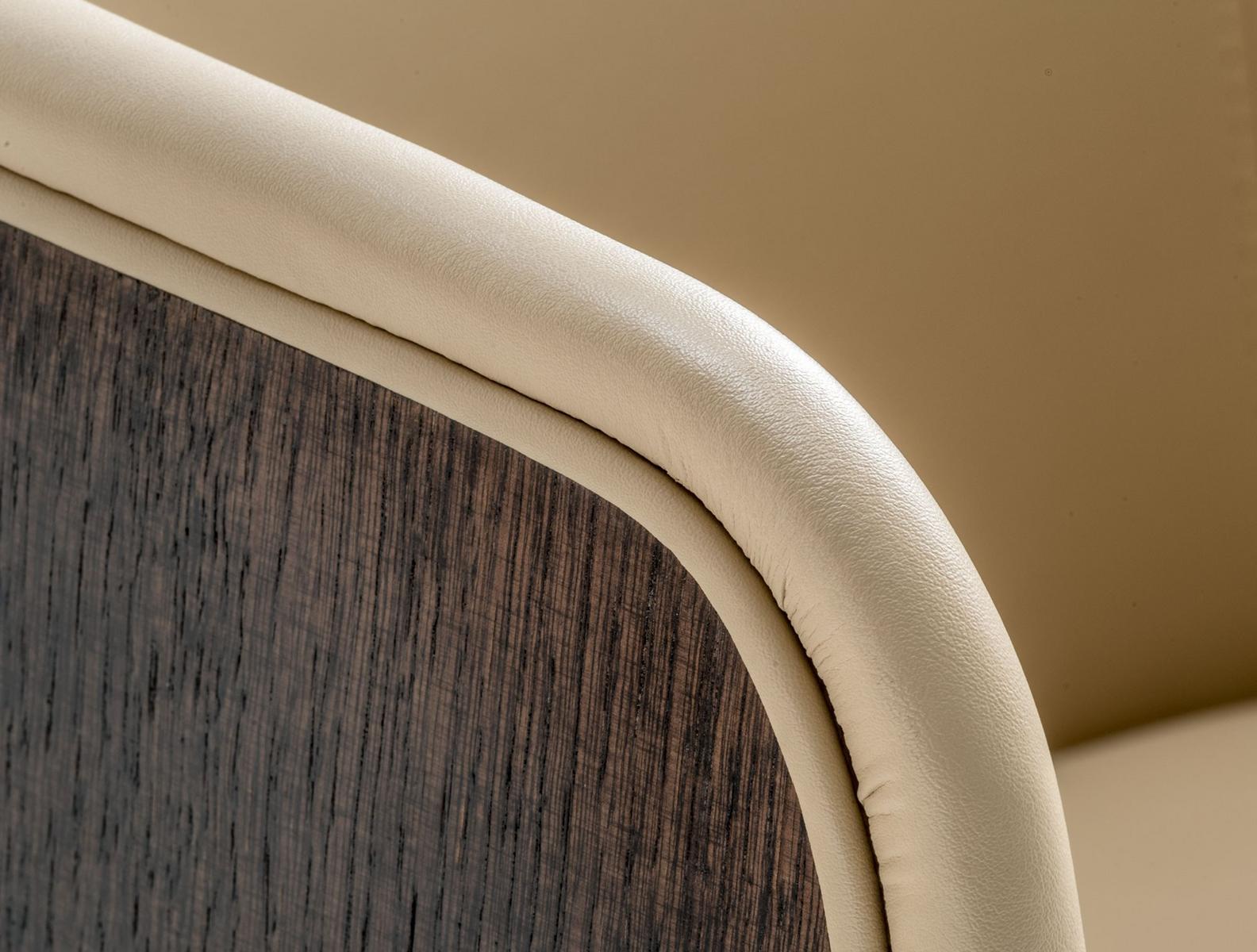 Sled base wooden easy chair | Allure 737 by Pedrali