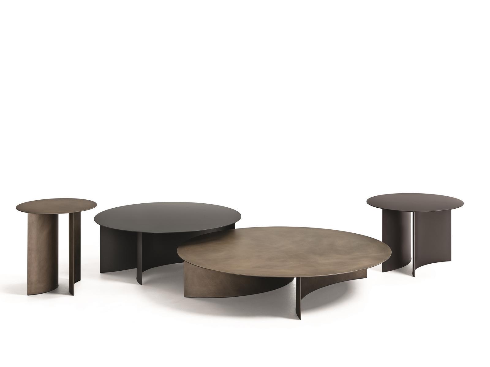 Round metal coffee table | Pierre by Flou