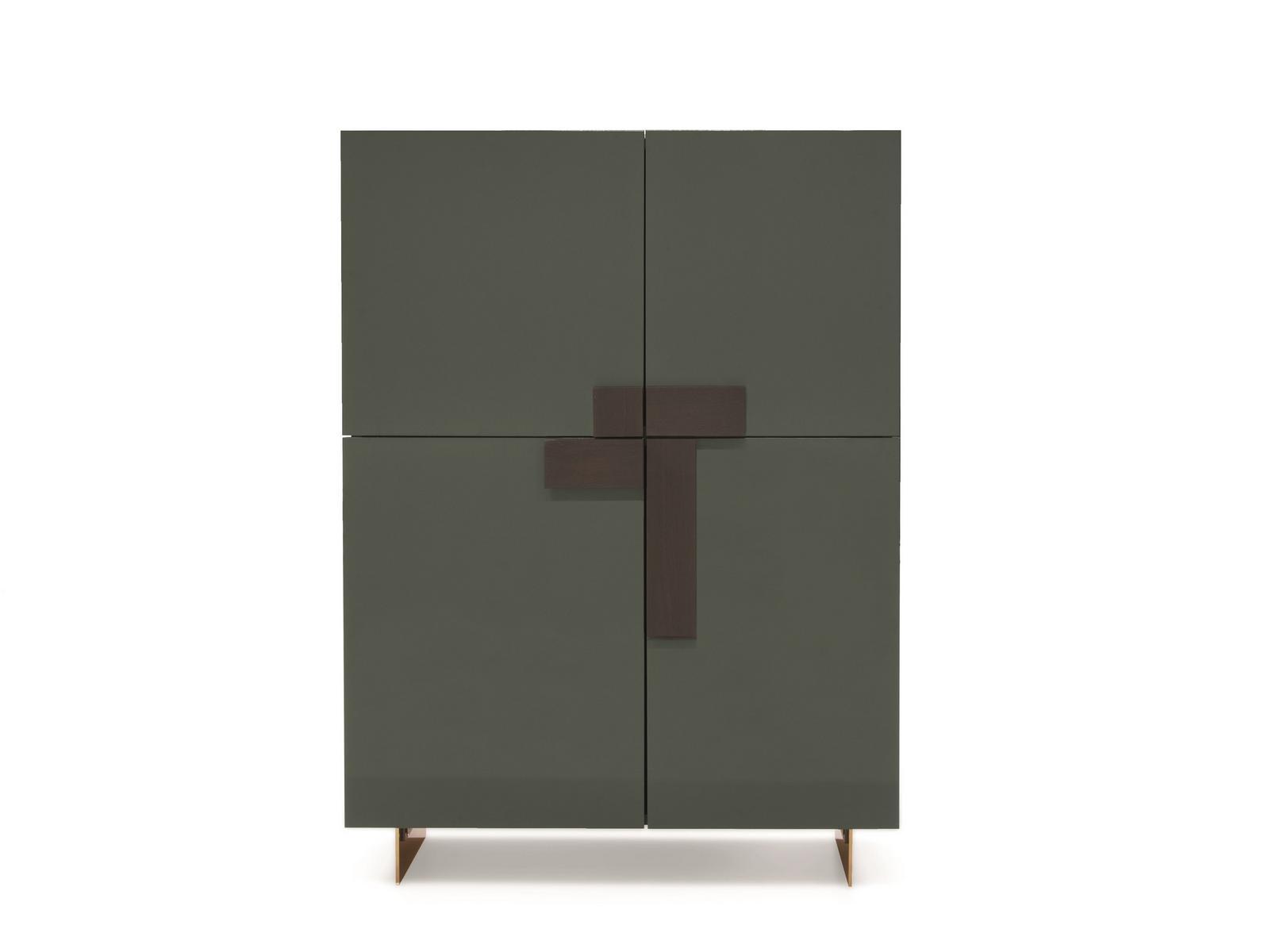 Wooden highboard with doors | Ginevra by Pianca