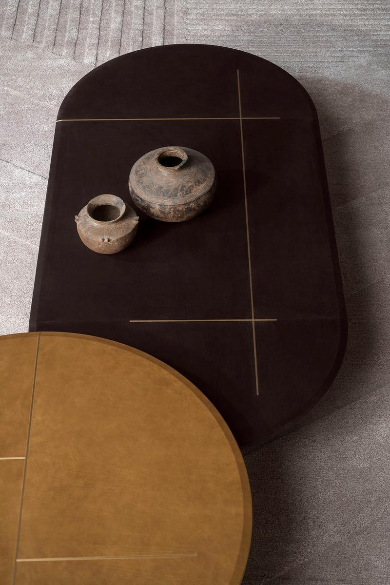 Low round coffee table for living room | Placè by Baxter